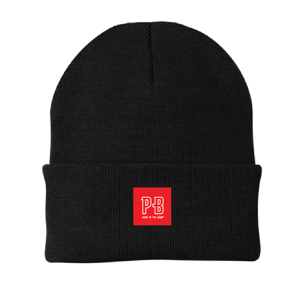 PB Watch Cap - Black Beanie for Men & Women - Warm Winter Skull Cap for Outdoor Activities, Running, Hiking, and Casual Wear