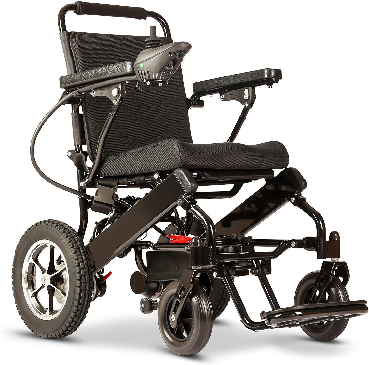 **Foldable Heavy Duty Electric Wheelchair for Adults - FAA Approved Travel Safe Power Wheelchair (Black) | Ideal for Air Travel, Outdoor Mobility & Daily Use**