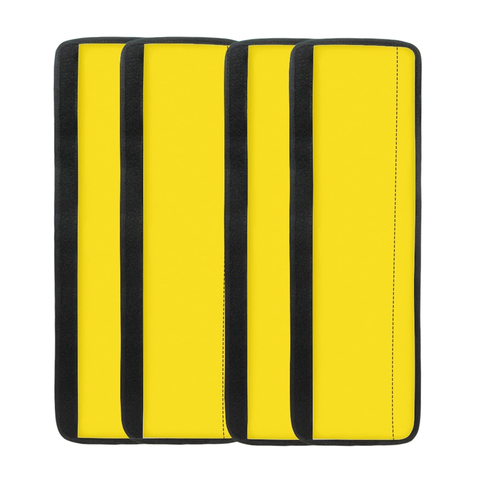 Dreaweet Yellow Fridge Handle Cover Set of 4 - Soft Refrigerator Door Covers for Kitchen Appliances - Washable & Hygienic Handle Protectors - Keep Your Fridge Handles Clean - Perfect for Home, Office & Restaurant Use