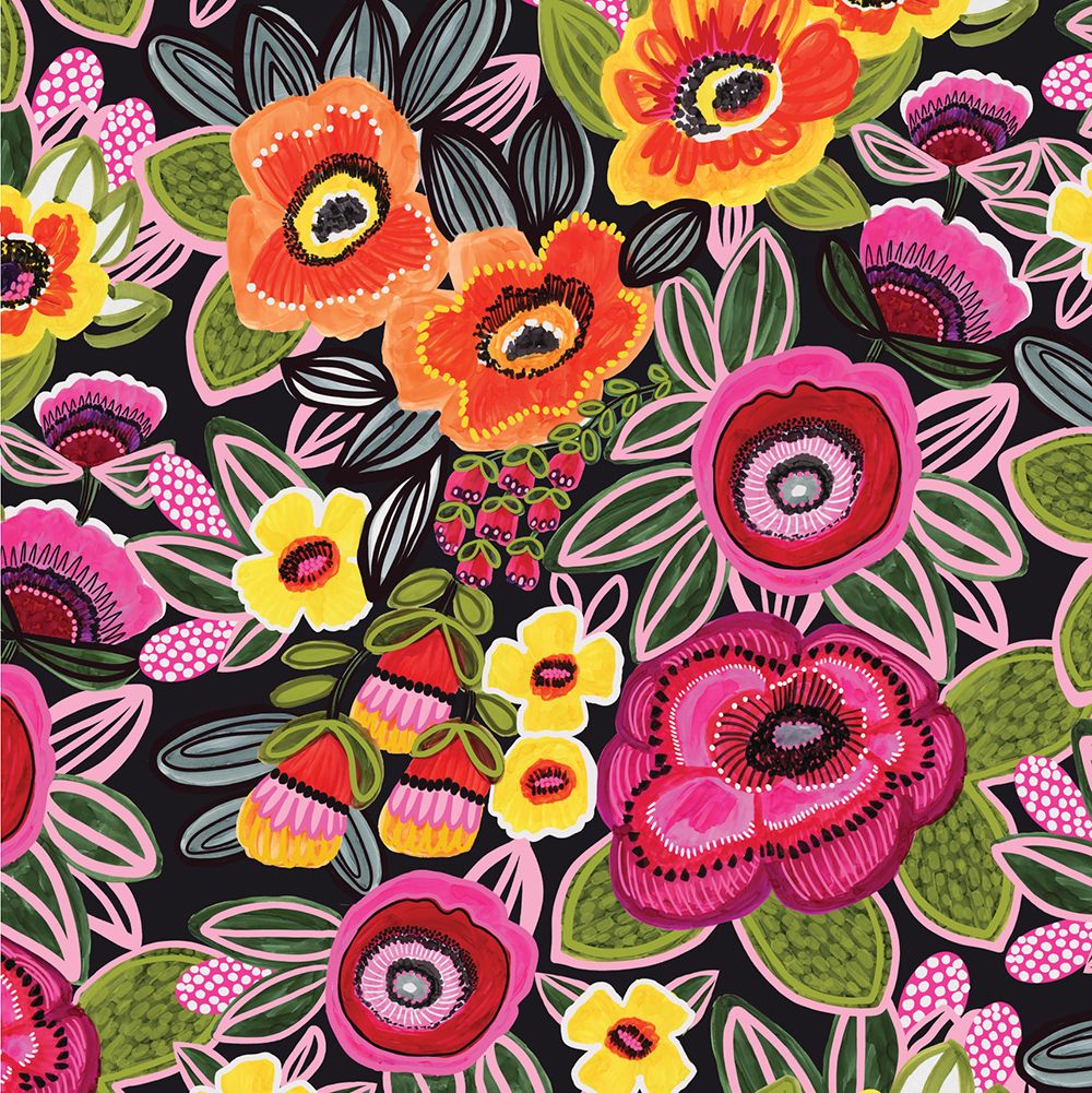 Kirsten Katz Greeting Card with Peony Design - Perfect for Birthday, Anniversary & Thank You Cards | Latino-Inspired Floral Stationery