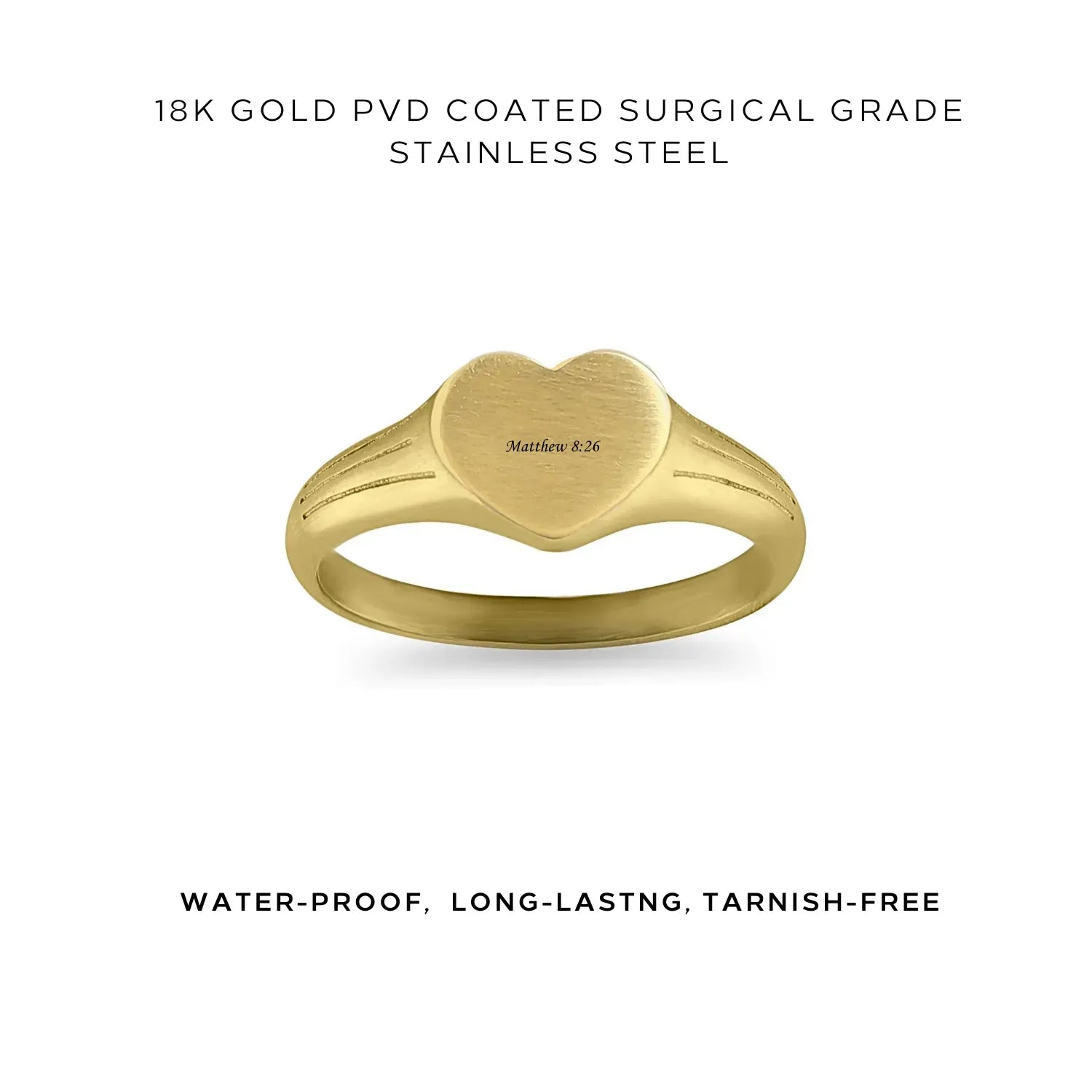 Personalized Heart Signet Engraved Ring - Custom Name & Date - Sterling Silver or Gold Plated - $35.00 - Perfect for Anniversary Gifts, Couple Rings & Romantic Occasions