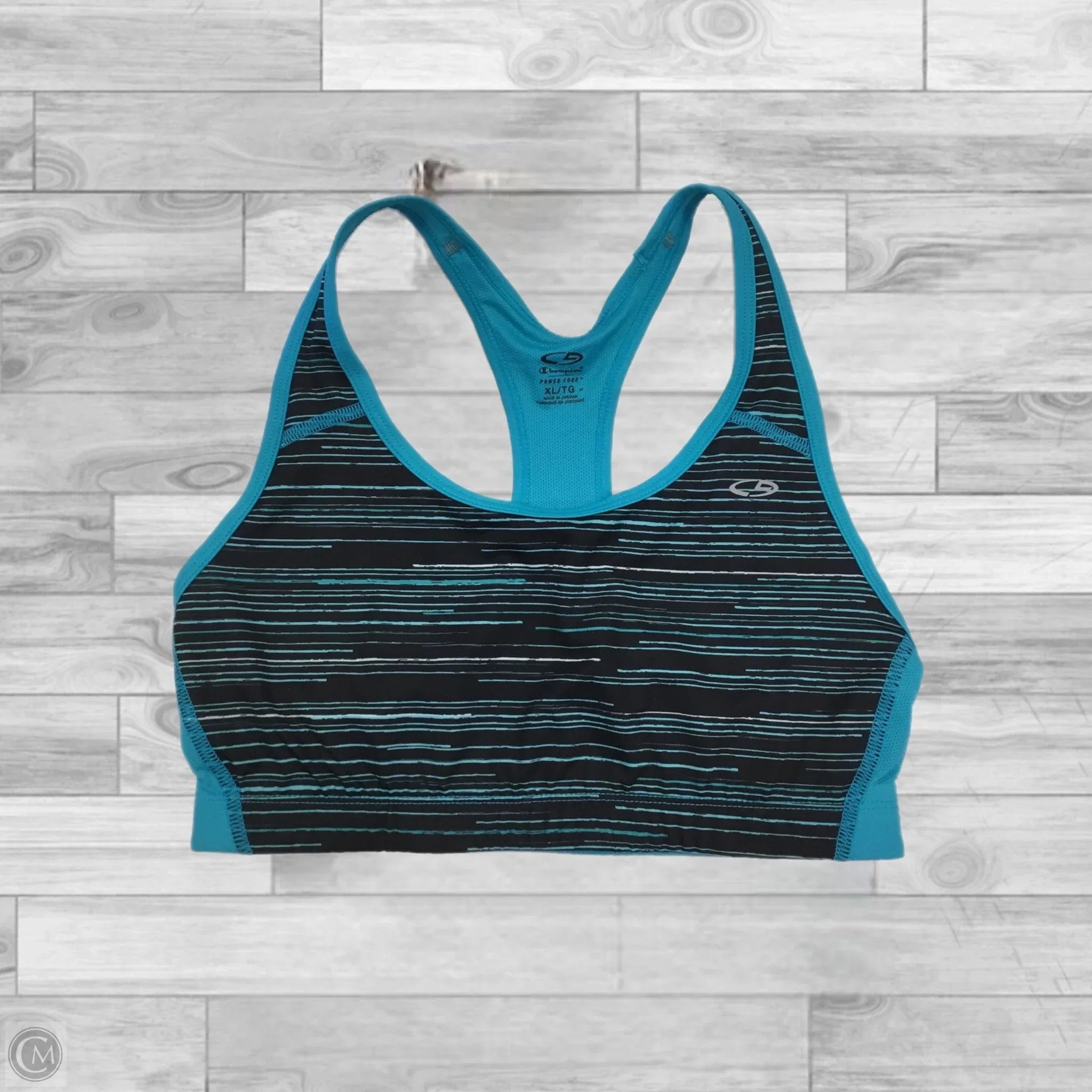 Champion Women's Athletic Sports Bra - Comfortable & Supportive Blue XL for Running, Yoga & Workouts