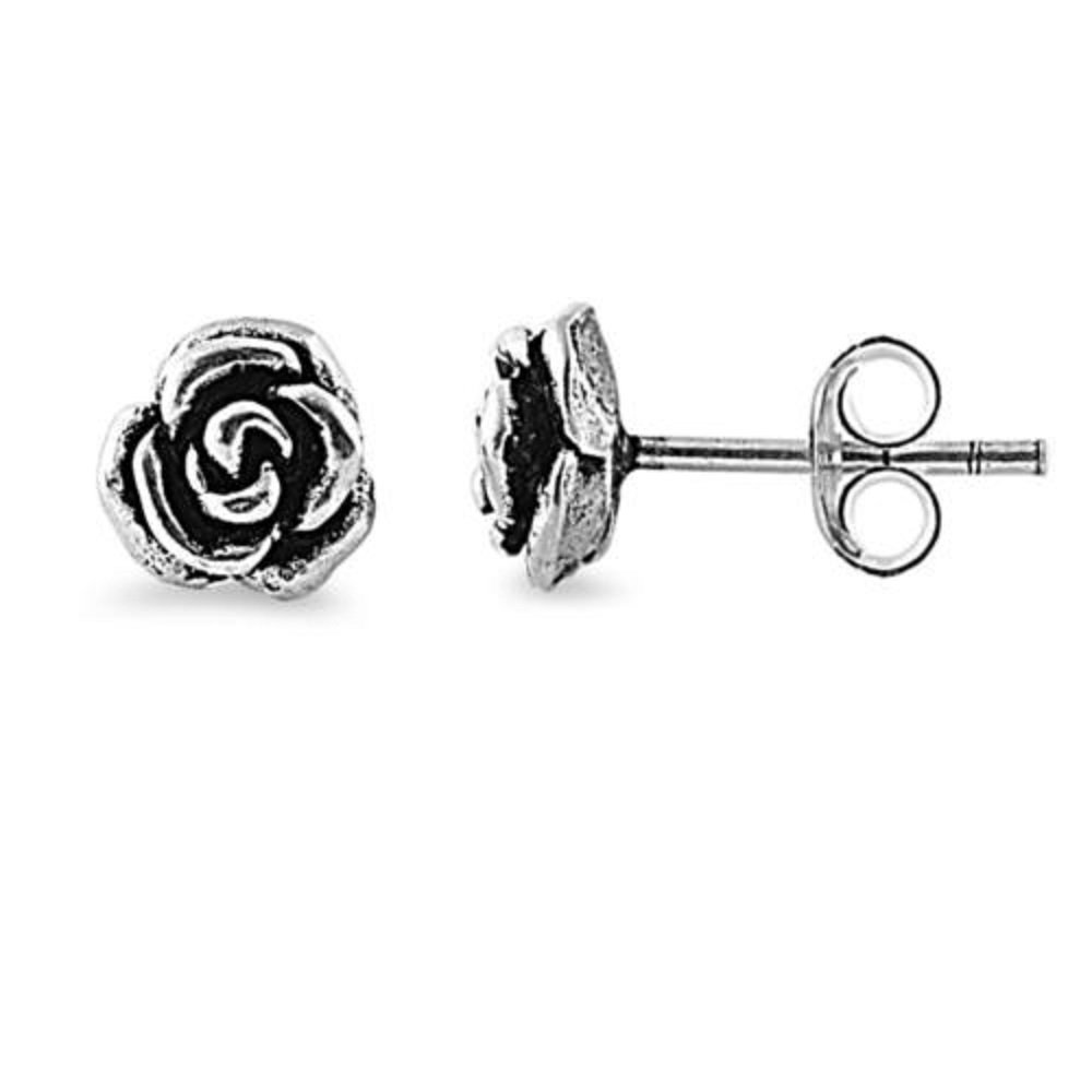 Sterling Silver Flower Stud Earrings for Women - Dainty Floral Jewelry Gift for Her - Perfect for Everyday Wear, Parties & Special Occasions