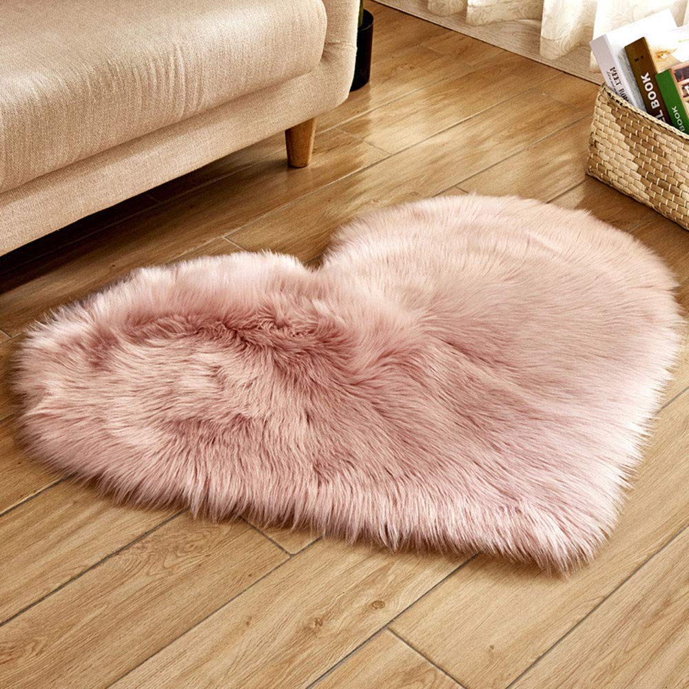 CANAFA Faux Fur Throw Blanket - Soft Wool Imitation Sheepskin Rug, Non-Slip Shaggy Carpet for Bedroom, Living Room & Dorm Decor - Cozy Gift Idea for Home, Winter & Pet Comfort