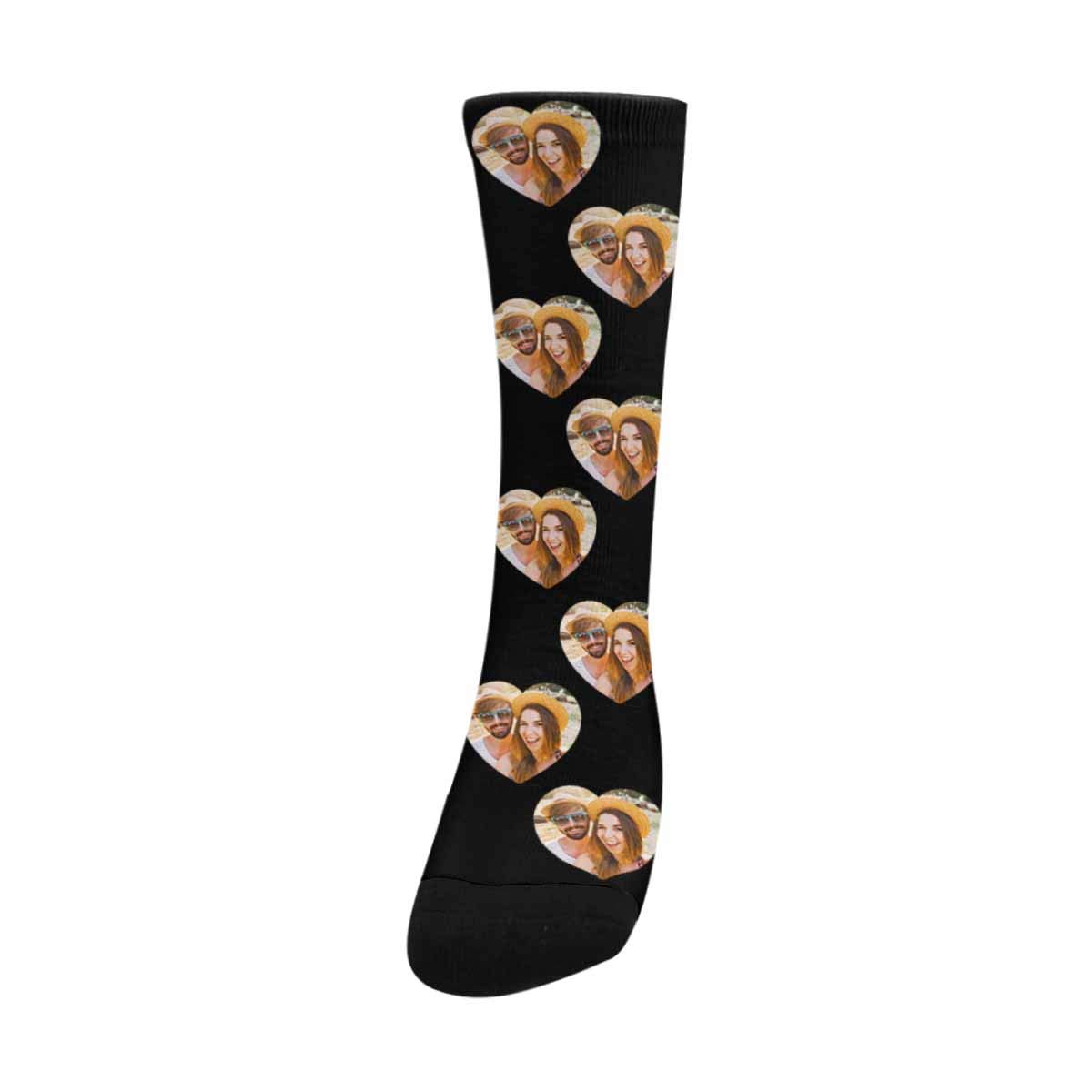 MyPupSocks Custom Photo Socks - Personalized Heart Shaped Picture Socks for Men & Women | Great Gift for Pet Lovers, Couples & Family