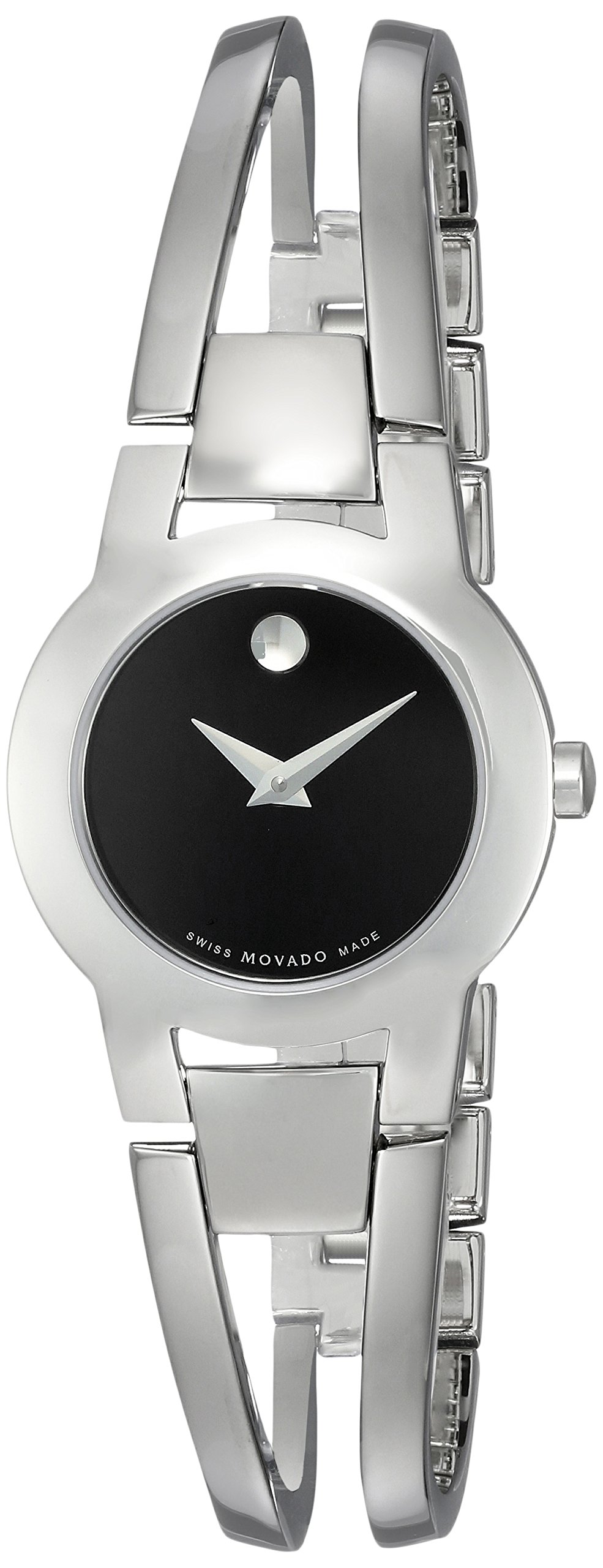 Movado Women's 604759 Amorosa Stainless Steel Bangle Watch - Elegant Dress Watch for Women, Water Resistant & Swiss Quartz Movement - Perfect for Business, Parties & Special Occasions
