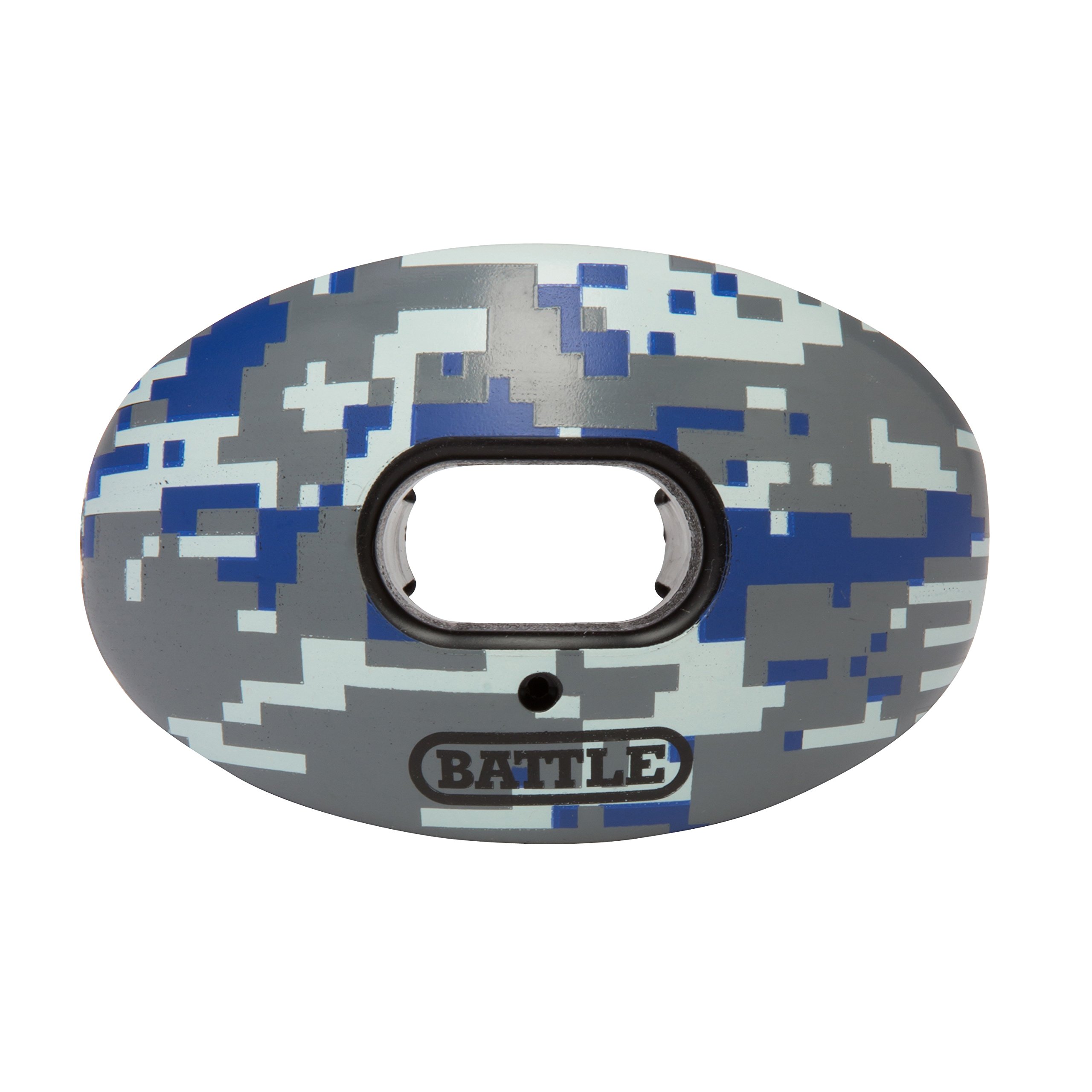 Battle Oxygen Lip Protector Mouthguard - Football & Sports Mouth Guard for Maximum Oxygen Flow - Fits With/Without Braces - Lip & Teeth Shield - Camo Print Limited Edition - Perfect for Football, Boxing, MMA & Contact Sports Training