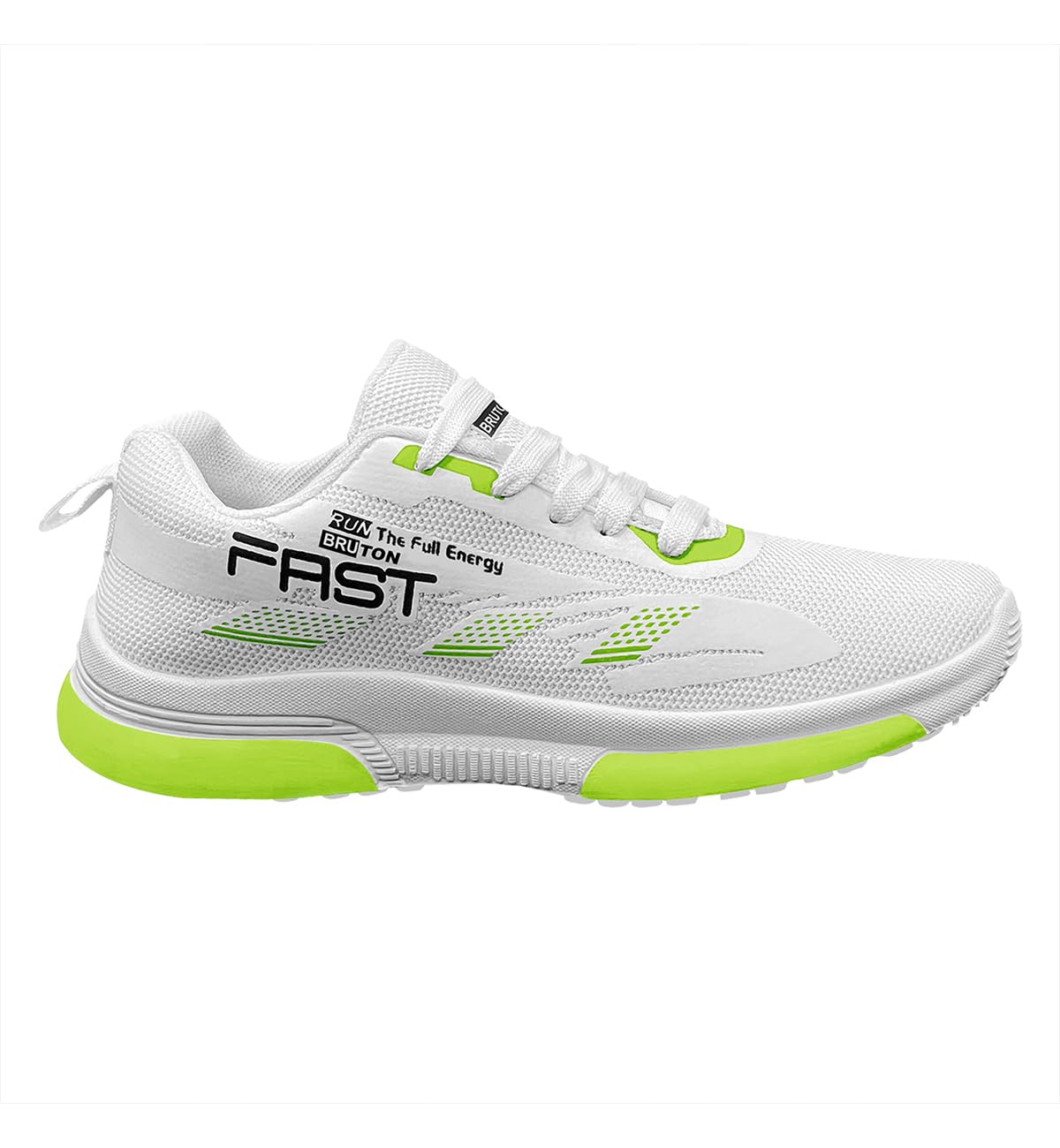 BRUTON Men's White Walking Shoes - Lightweight Comfortable Sneakers for Walking, Yoga & Casual Wear - Perfect for Men & Boys | Gym, Workout, Travel & Everyday Use