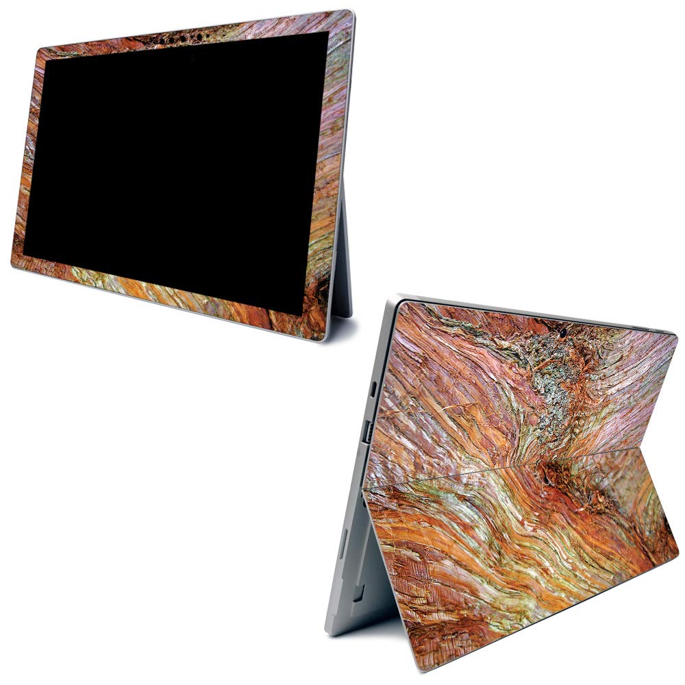 Carbon Fiber Skin for Surface Pro 7 - Woodlands Textured Finish | Easy Apply & Remove | Home & Office Use