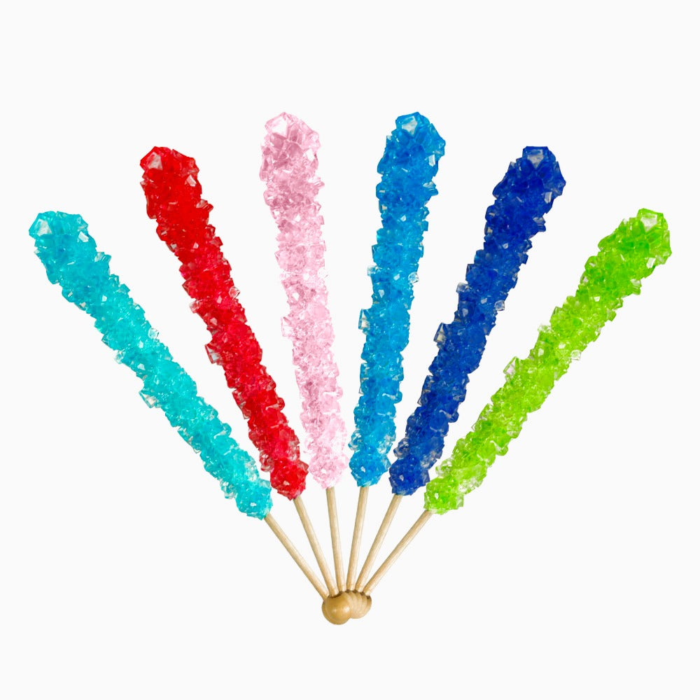 Espeez Old Fashioned Rock Candy Sticks - Assorted Flavors, 36 Count in Resealable Tub | Vintage Candy for Parties, Gifts & Dessert Decorations