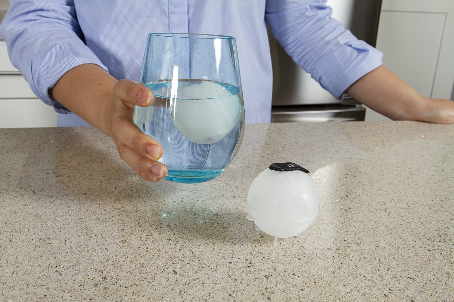 Premium Evriholder Ice Molds Set - 6 Pack Reusable Silicone Ice Ball & Sphere Makers for Whiskey, Cocktails & Beverages - Perfect for Home Bars, Parties & Gift Giving