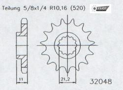 Husqvarna 90 13 Front Sprocket - Durable Replacement Part for Motorcycle & ATV - Perfect for Off-Road Riding & Maintenance