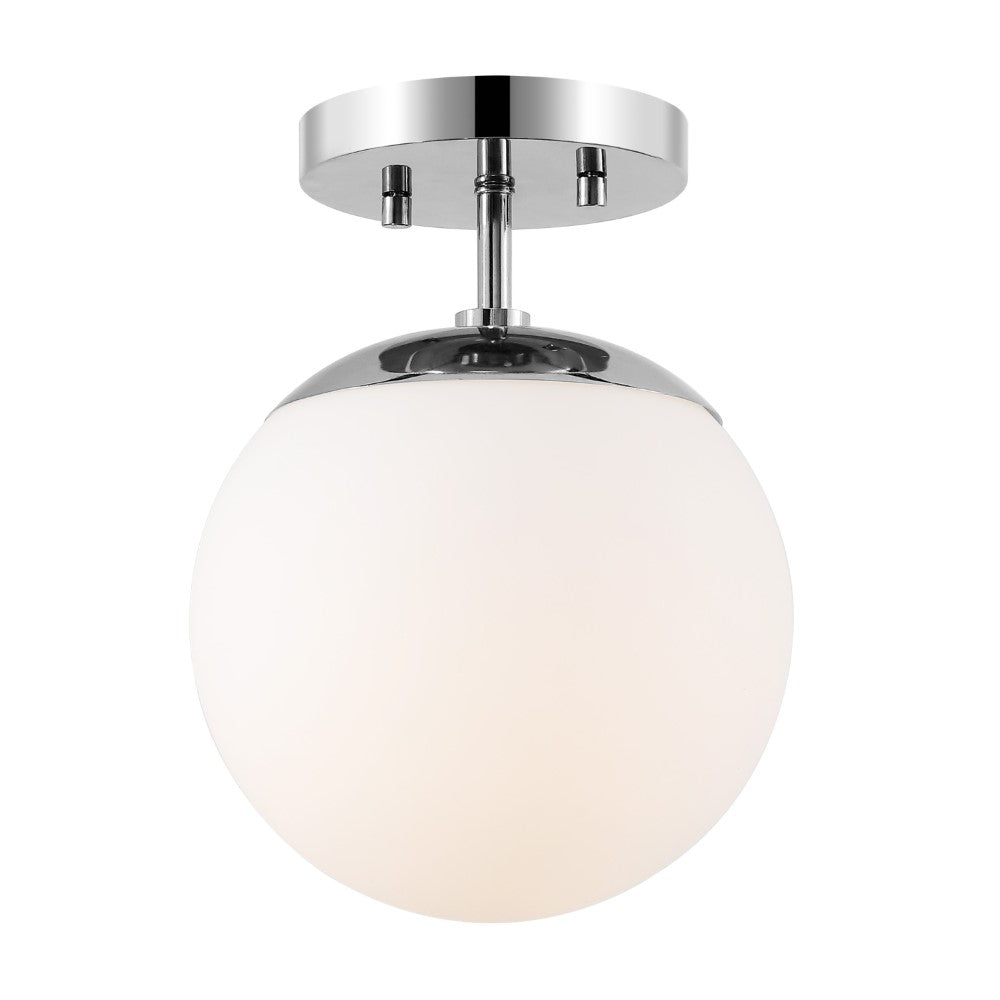 Bohemian Farmhouse Semi Flush Mount Ceiling Light - Marcel Bistro 7.75