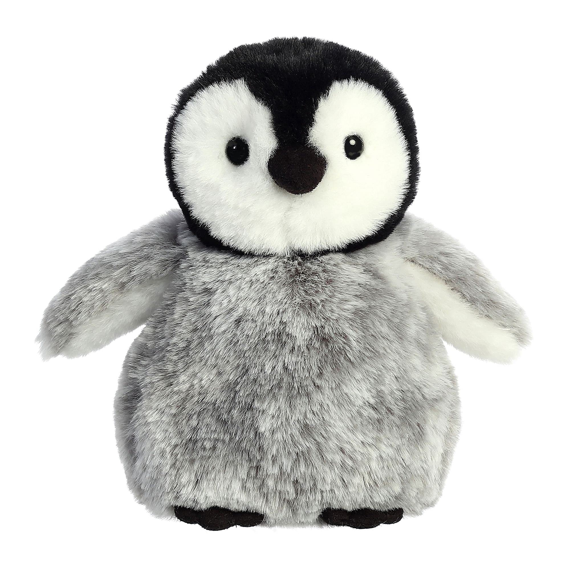Aurora® Festive Holiday Pippy Penguin™ Plush Toy - 6 Inch Gray Stuffed Animal for Christmas Gifts & Seasonal Decor | Cute Winter Gift for Kids, Stocking Stuffer & Cozy Home Decoration