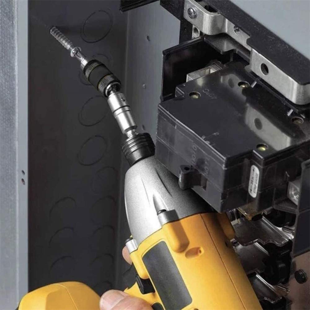 Magnetic Pivot Drill Bit Holder - Quick Release Flexible Screwdriver Bit Holder for Tight Spaces & Corners | Perfect for DIY, Home Repair, and Professional Use in Hard-to-Reach Areas