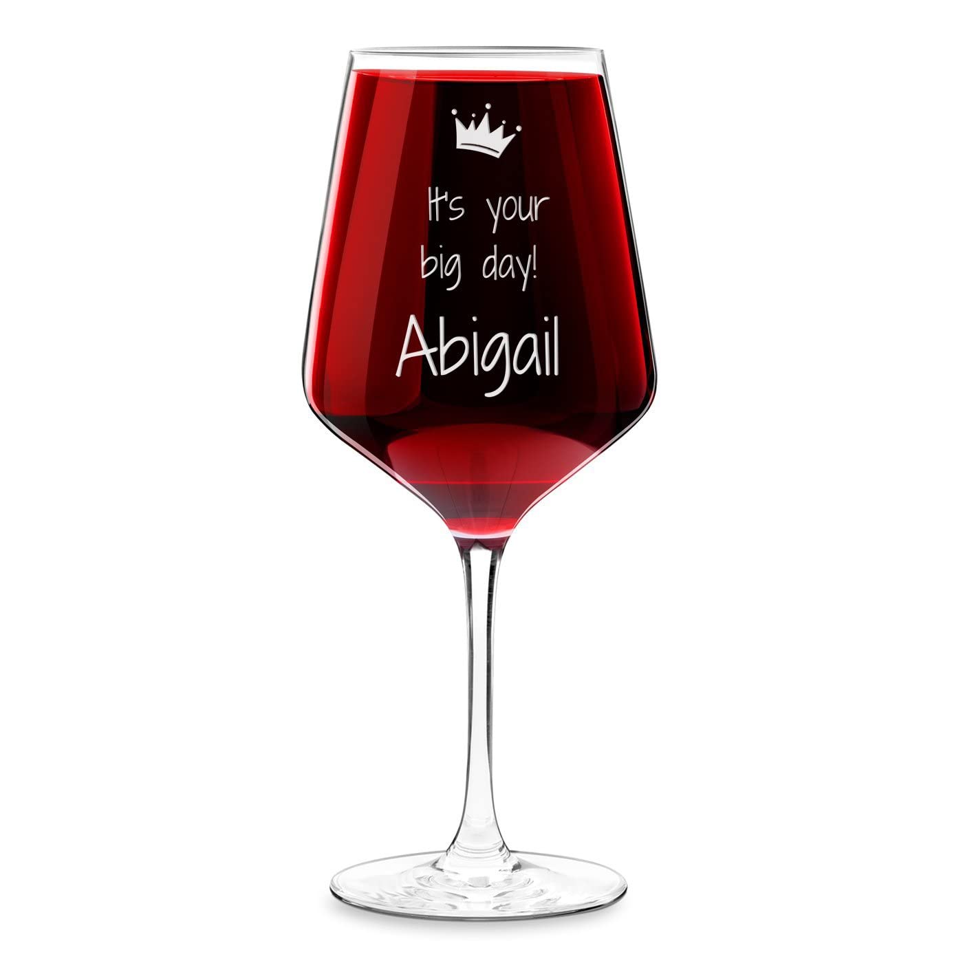 Personalized Wine Glass for Women - Extra Large Engraved Goblet - Perfect Gift for Wine Lovers, Birthday & Special Occasions - Ideal for Wine Tasting, Anniversaries & Romantic Dinners