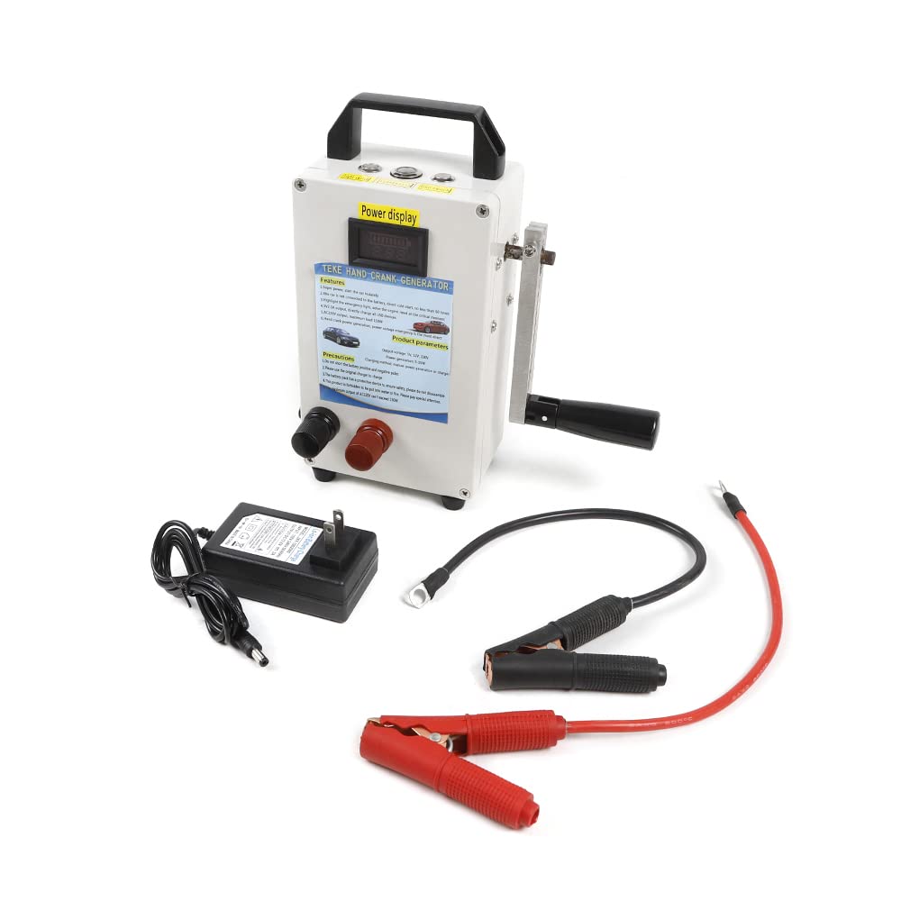 150W Hand Crank Generator - Portable Emergency USB Power Supply with Manual Crank, 10C Output for Outdoor Camping, Hiking & Emergency Preparedness (US Stock) - Perfect for Powering Phones, Lights & Small Devices During Blackouts or Adventures