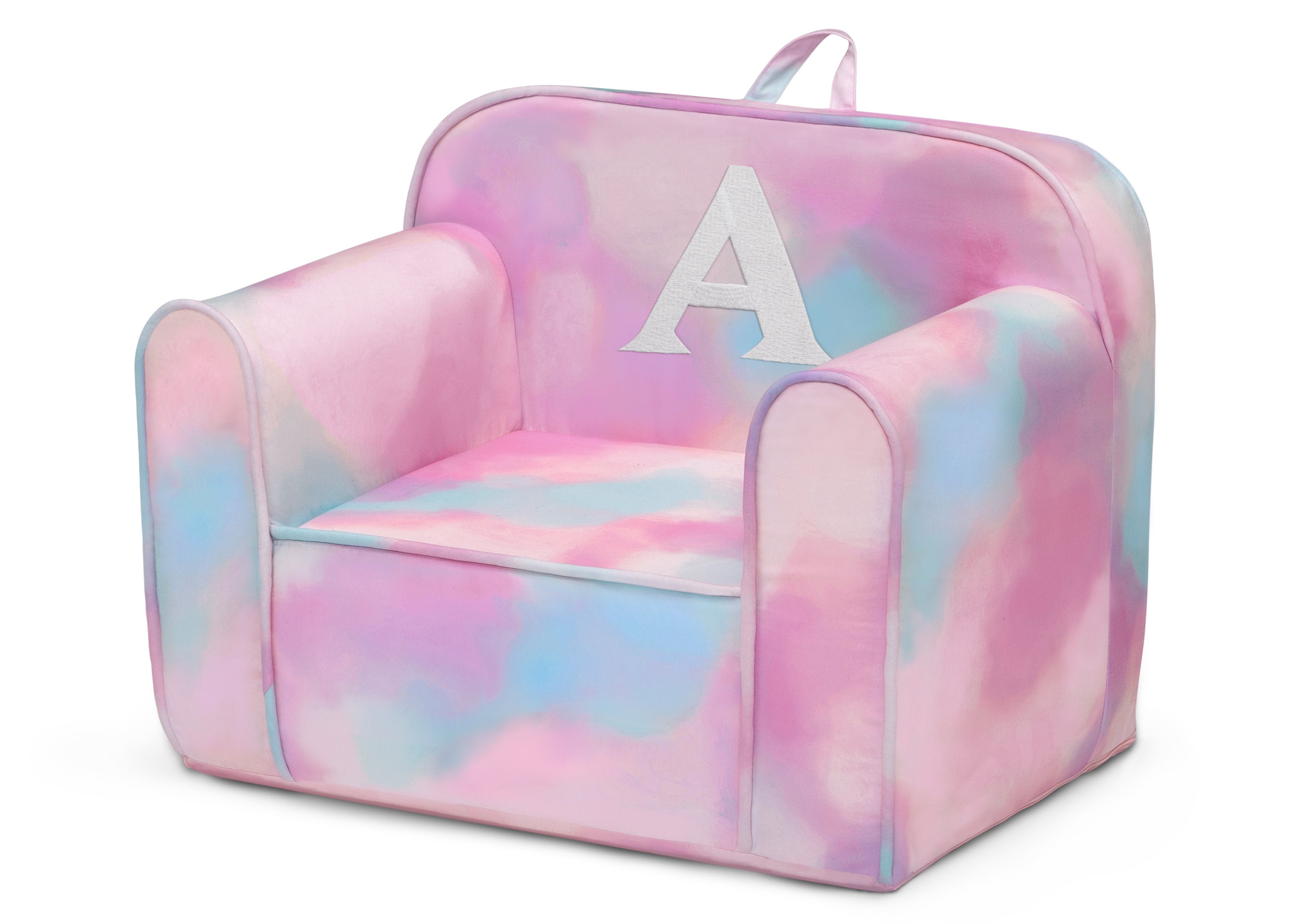 Personalized Monogram Tie Dye Cozee Chair - Custom Name Oversized Comfy Lounge Chair for Bedroom, Living Room & Dorm - Perfect Gift for Teens & Adults
