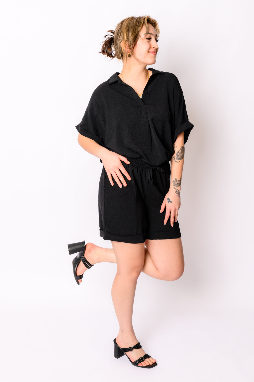 Because I Said So Black Dolman Sleeve T-Shirt - Casual Women's Top for Everyday Wear, Work & Weekend Outfits