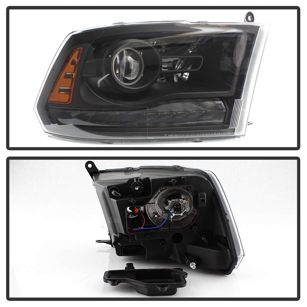 ACANII LED Headlights Assembly for 2013-2018 Dodge Ram 1500/2500/3500 - White DRL & Turn Signal Projector Style Headlamps - Upgrade for Night Driving & Off-Road Adventures