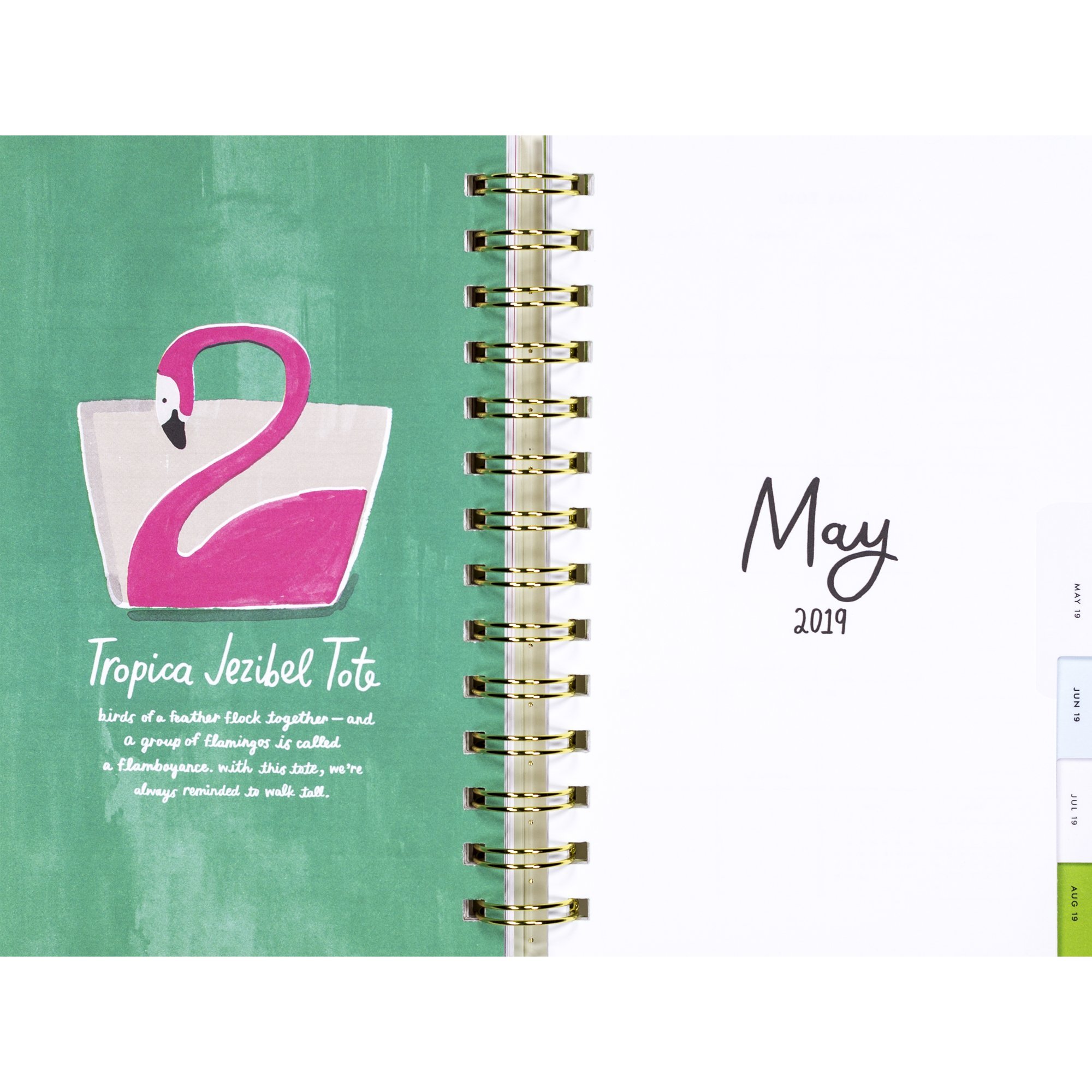 Kate Spade Large Academic Daily Planner 2018-2019 - Weekly & Monthly Calendar with Stickers - Perfect for School, Work & Personal Organization (Floral Design)