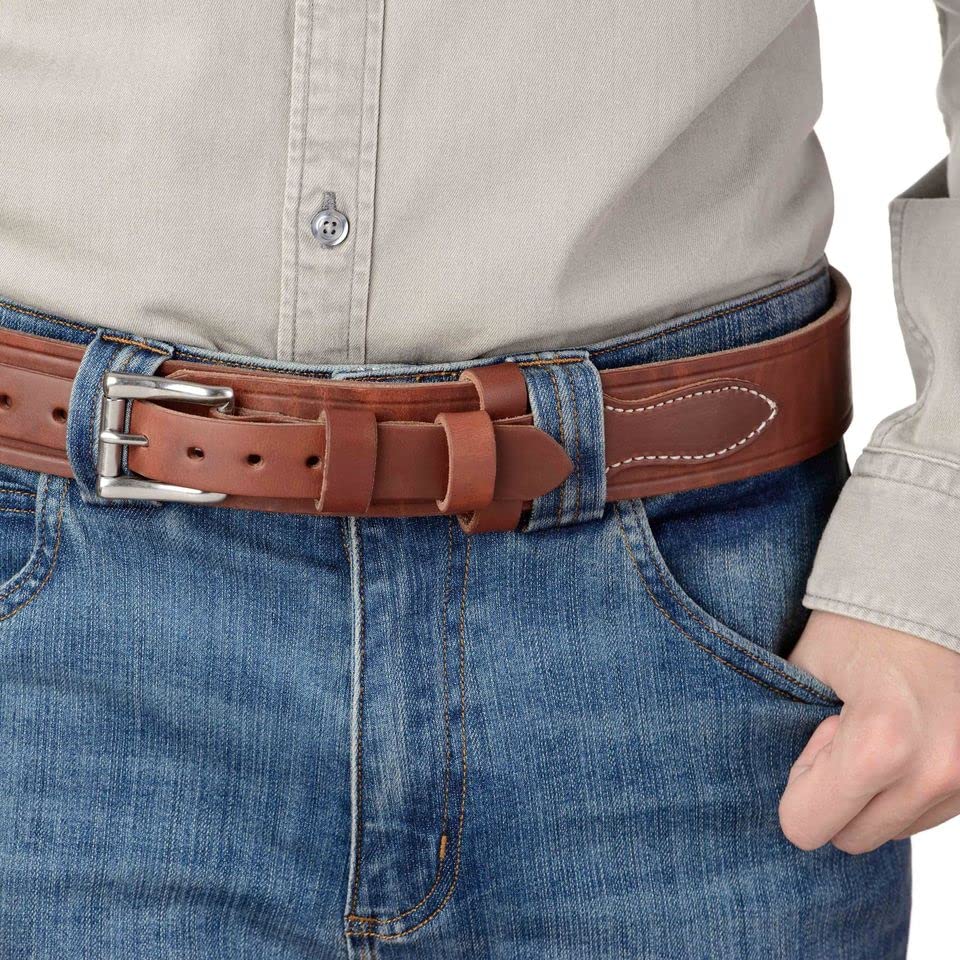 Premium Bullhide Leather Belt for Men - 1.75