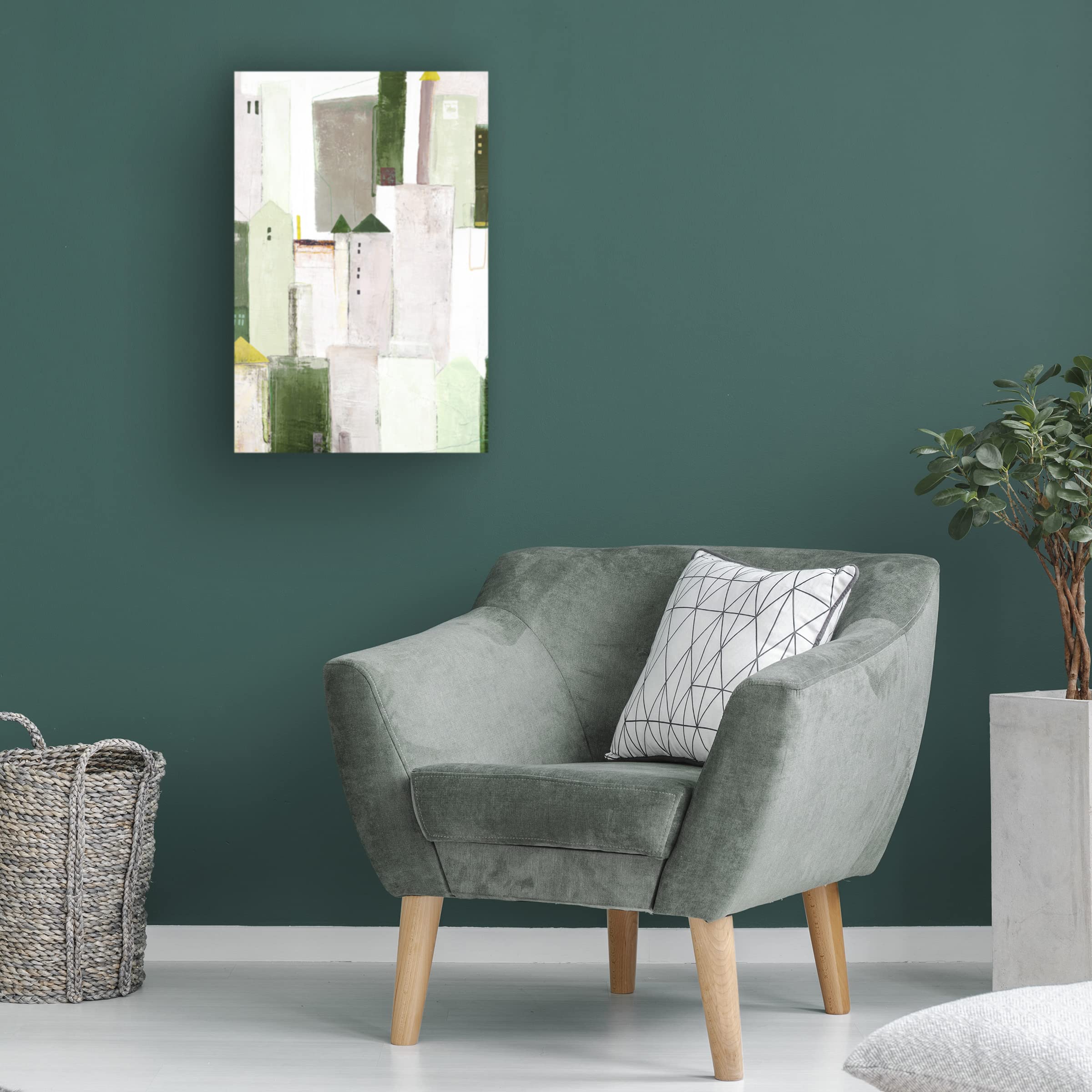 Trademark Fine Art 'Playground 3' Canvas Wall Art Print by Design Fabrikken - Modern Abstract Painting for Living Room, Bedroom & Office Decor