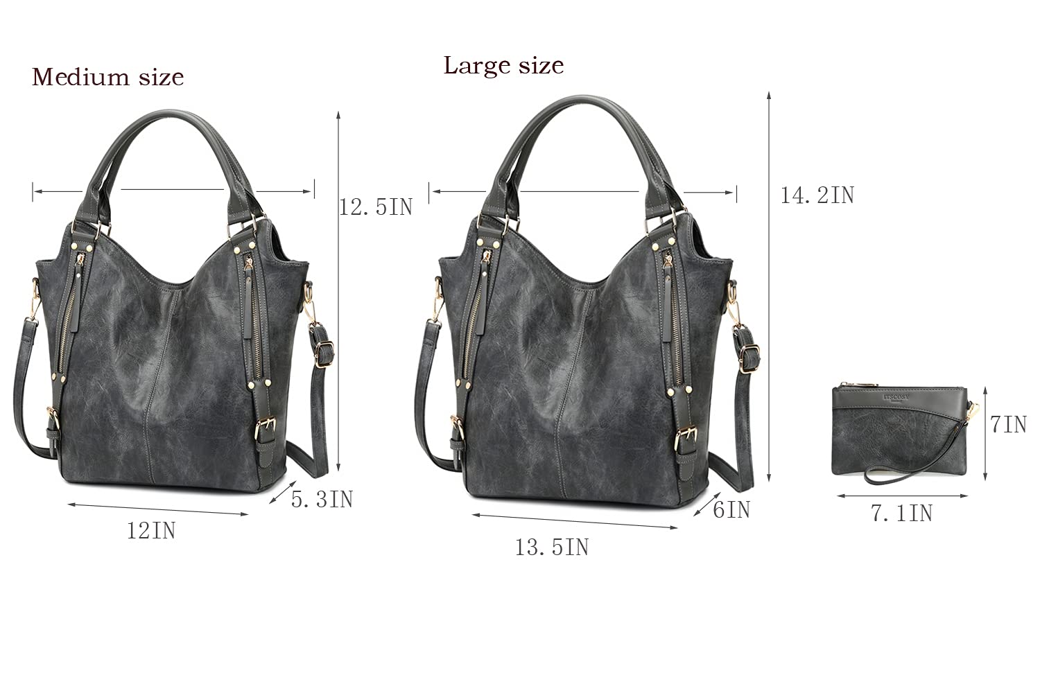 Stylish Women's PU Leather Tote Bag - Adjustable Shoulder Strap Hobo Handbag for Work, Travel & Daily Use | Fashionable Crossbody Purse for Office, Shopping & Casual Outings