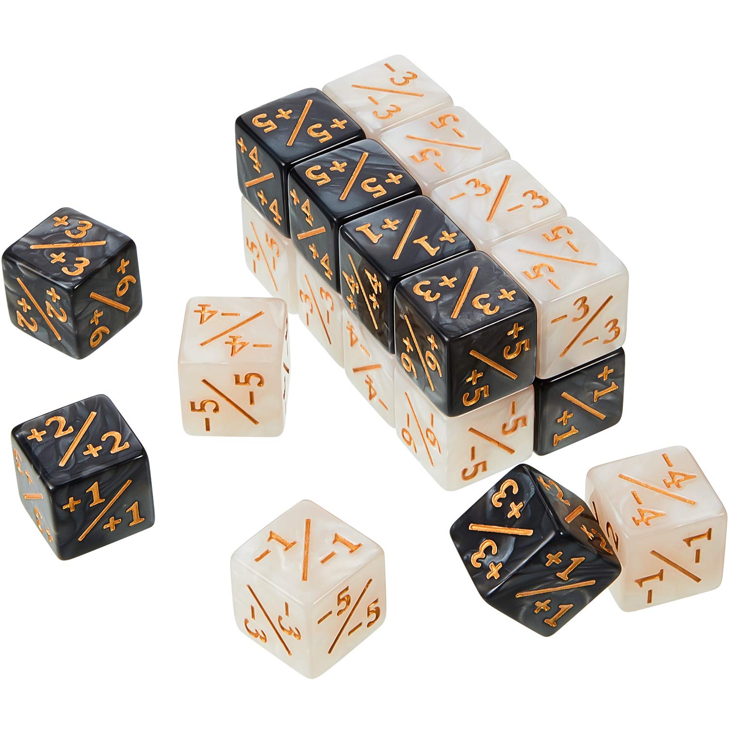 48-Piece MTG Dice Set - Plus/Minus 1 Counters, D6 Tokens for Magic: The Gathering TCG - Bulk Gaming Accessories for Card Games & Tabletop RPGs (Perfect for Tournaments, Game Nights & Strategy Sessions)