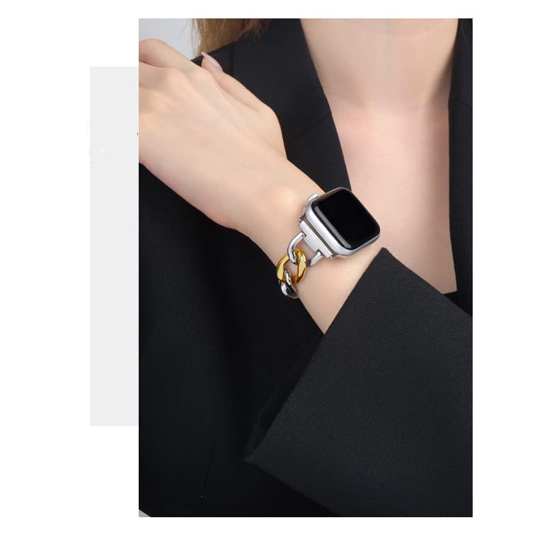 Kolgios 38mm 40mm 41mm 42mm 44mm 45mm 46mm Women's Fashion Smartwatch Band - Compatible with Apple Watch Series 10/9/8/7/6/SE/5/4, iWatch 10/9/8 - Stylish Replacement Bracelet Strap for Workout, Office & Daily Wear - Perfect Gift for Her