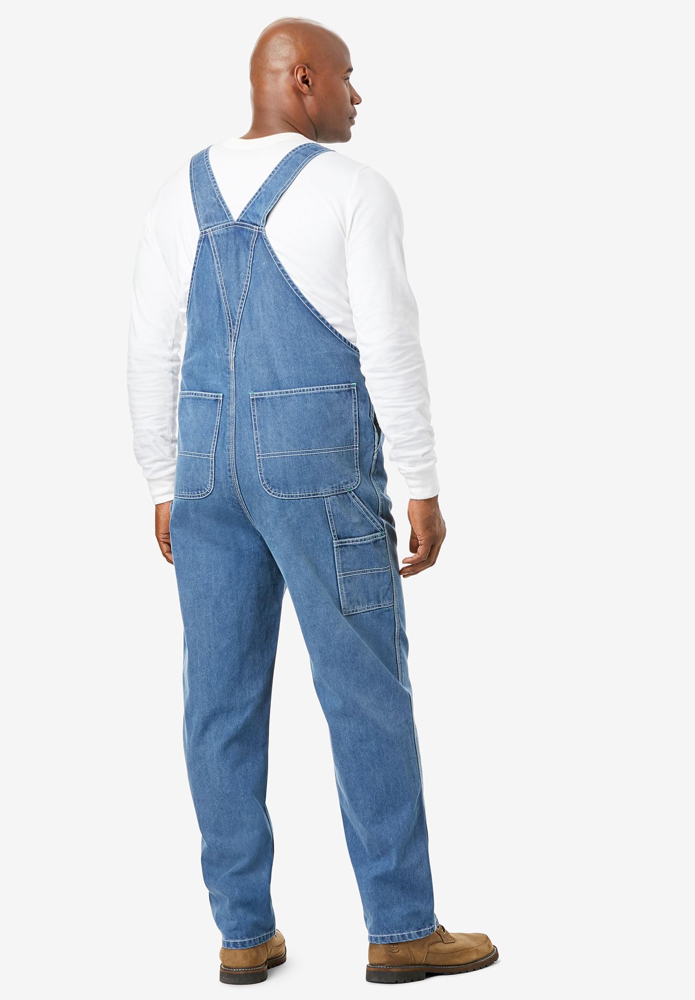 KingSize Men's Big & Tall Denim Overalls - Comfortable Workwear for Outdoor & Farming - Boulder Creek Durable Overalls for Gardening, Construction & DIY Projects
