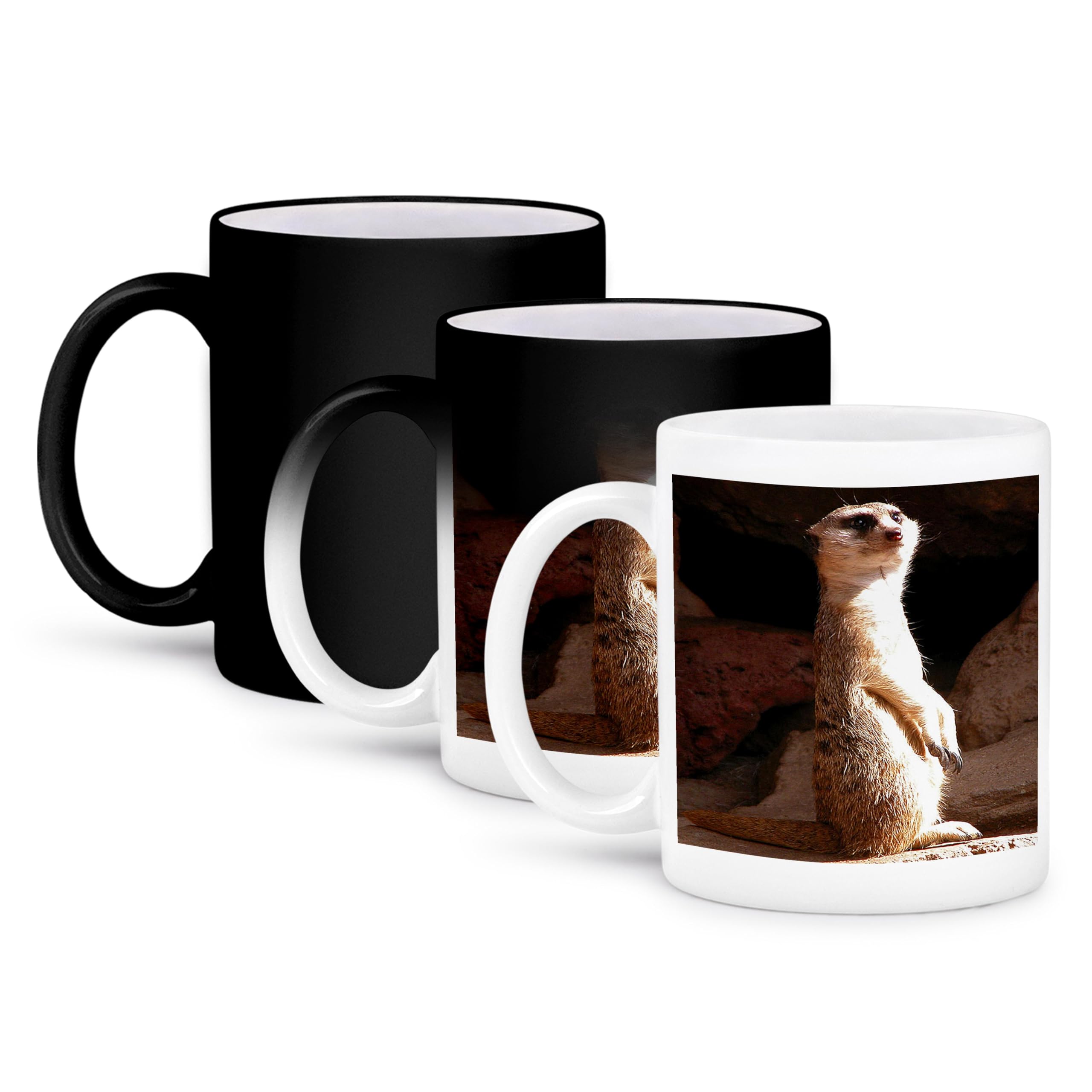 Funny Meerkat Photography Coffee Mug - 11oz Ceramic Cup - Perfect Gift for Animal Lovers & Coffee Enthusiasts - Ideal for Home, Office & Gifts