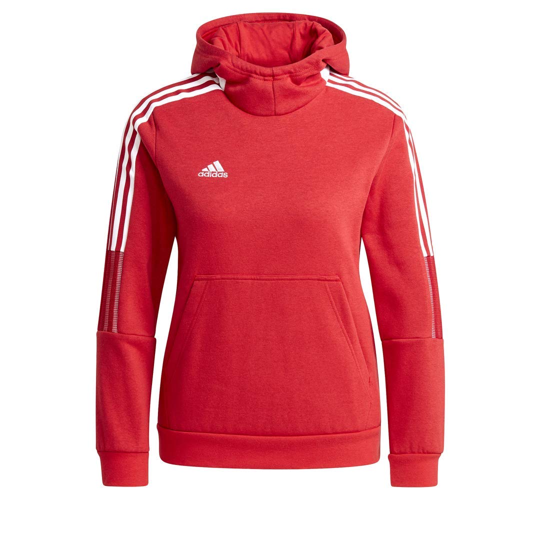 Adidas Unisex Kids Tiro 21 Fleece Hoodie - Warm Athletic Pullover for Boys & Girls - Perfect for Soccer Training, School & Outdoor Activities