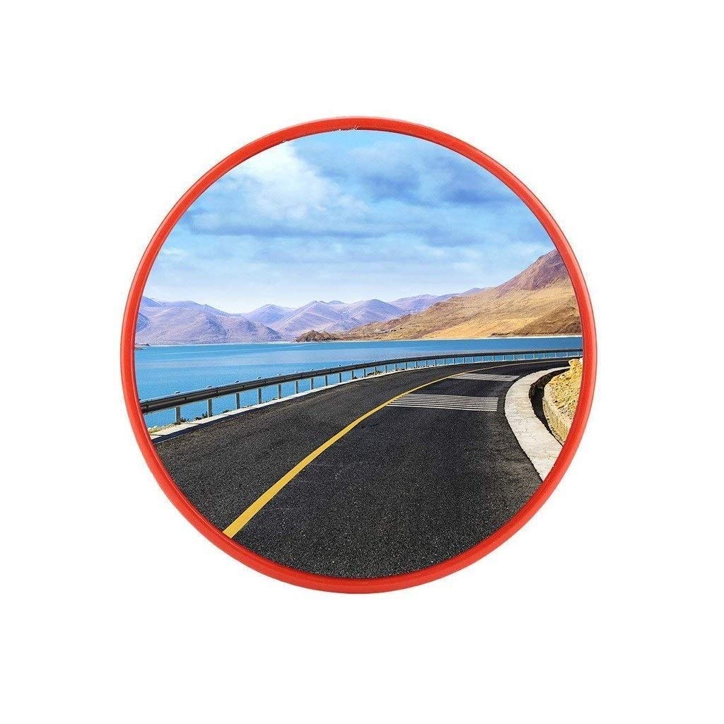 30CM Convex Traffic Safety Mirror - Wide Angle Undistorted Reflection for Garage, Driveway & Shopping Centers - Durable Outdoor Security Mirror for Blind Spots & Parking Lots