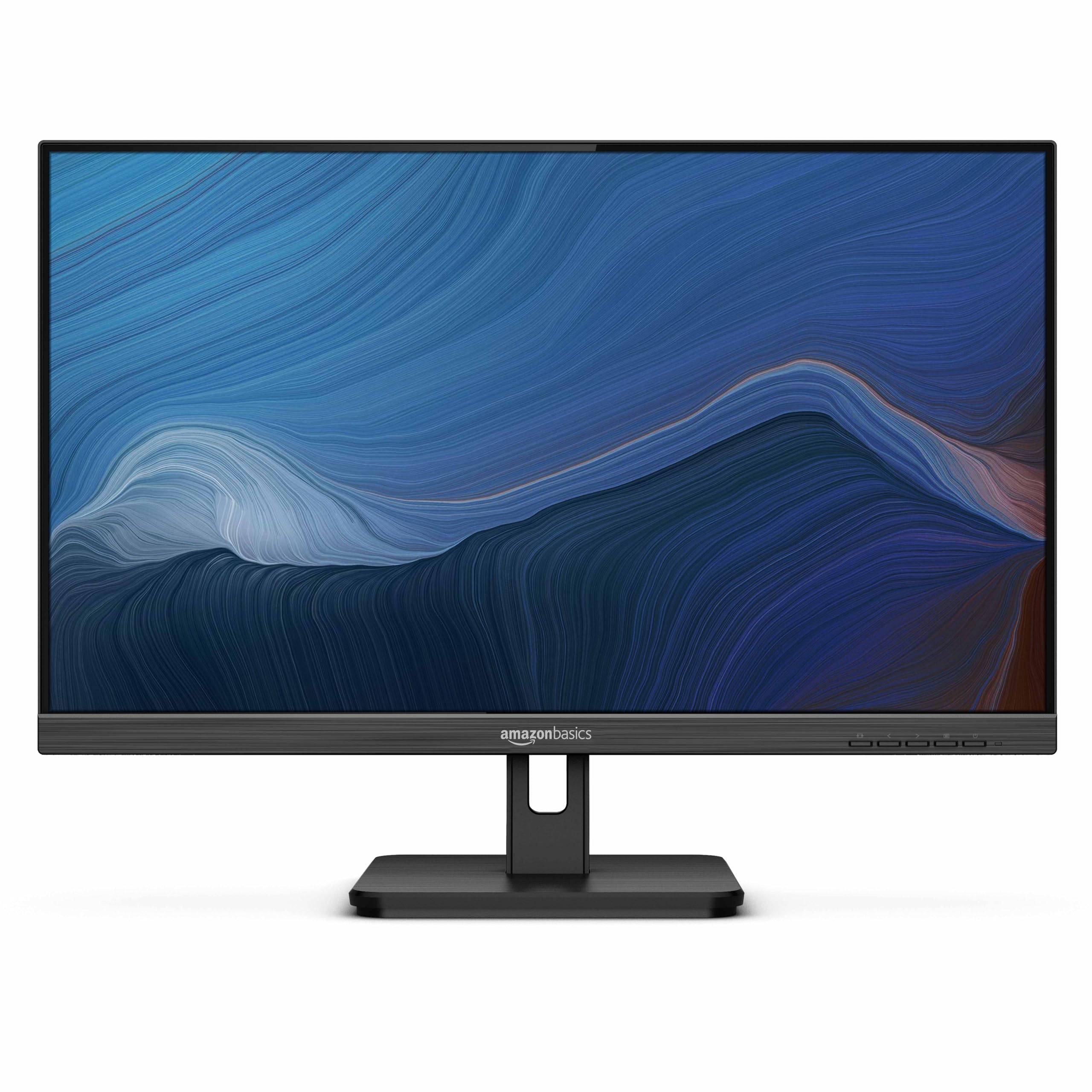 Amazon Basics 24-inch IPS Monitor - 75Hz Refresh Rate, FHD 1080P Resolution with AOC Technology, HDMI/DisplayPort/VGA Inputs, VESA Mount Compatible, Built-in Speakers - Ideal for Home Office, Gaming & Entertainment (Black)