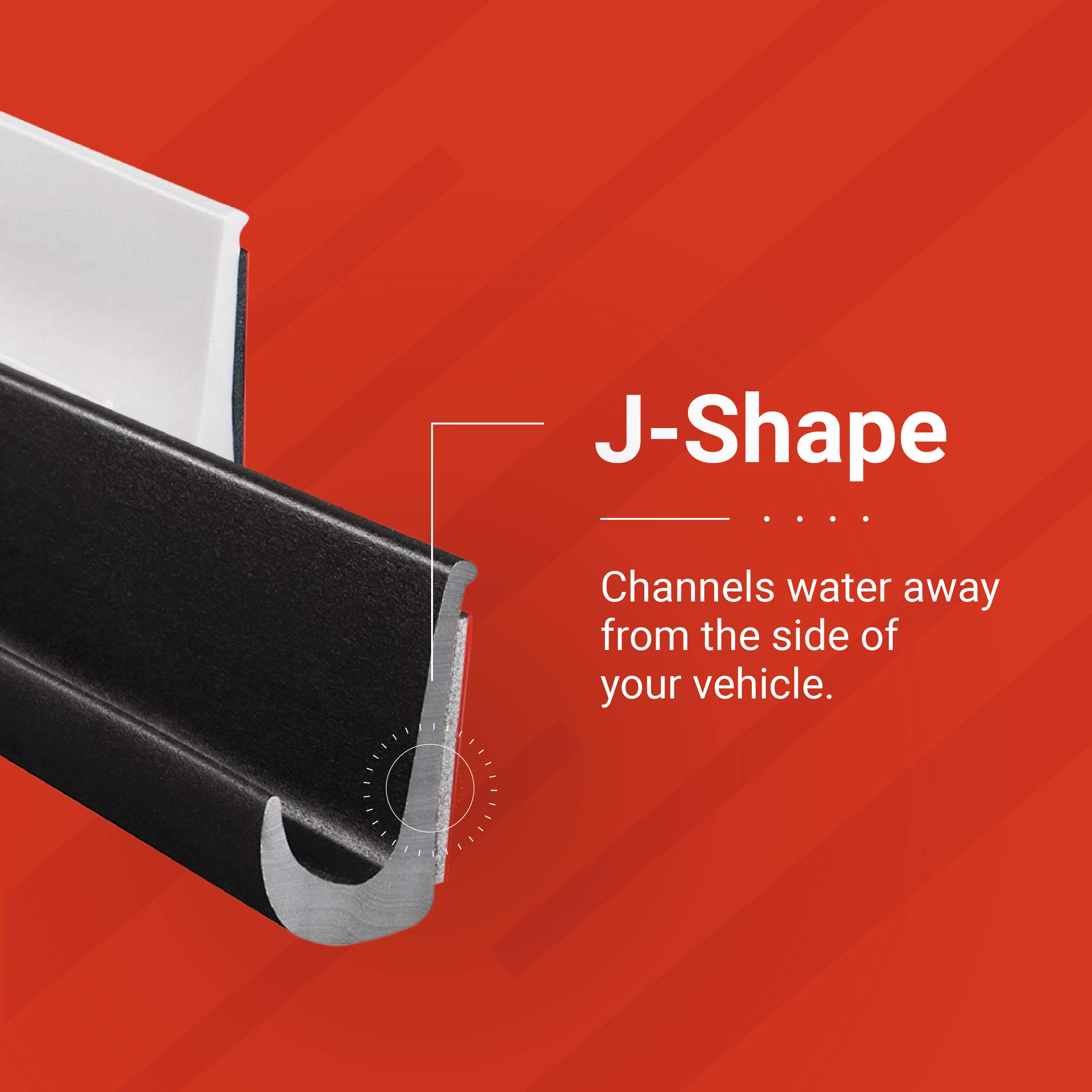 Premium White PVC Trim-Lok Drip Rail - 1/2