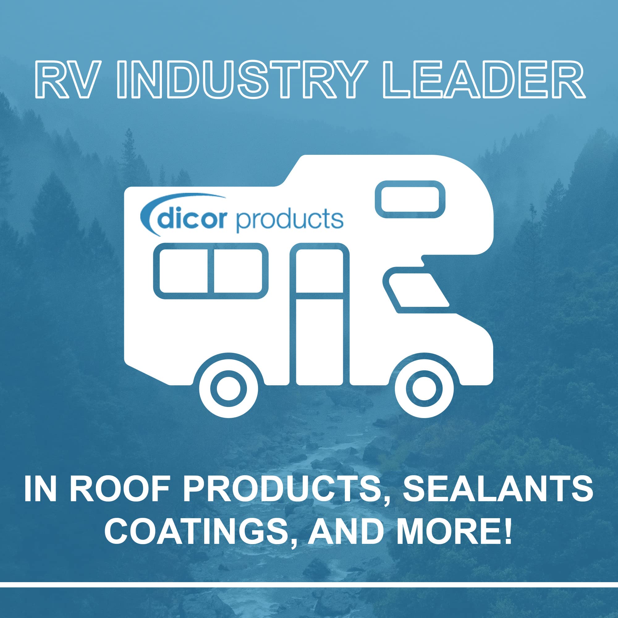 Dicor 651SANSW-1 RV Roof Sealant - 10.1 Oz White Non-Leveling Ultra Sealant | High Performance, Fast Curing, UV Stabilized, Non-Yellowing | Waterproof Protection for RVs, Trailers & Campers
