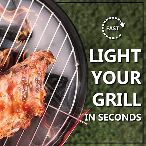 GRILLBLAZER Su-VGun Professional Grill Torch Kit - High-Power Charcoal Starter with Propane Bottle Stand & 8ft Hose - Perfect for BBQ, Grilling, Smoking, Searing & Outdoor Cooking - Essential Tool for Backyard Chefs & Camping Enthusiasts