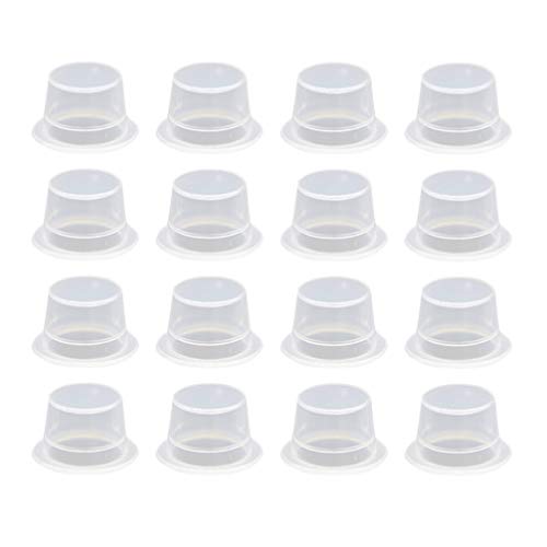 SUPVOX 200pcs Disposable Plastic Tattoo Ink Cups - Medium Size for Eyebrow Embroidery, Tattoo Training & Pigment Mixing | Perfect for Home Salon, Tattoo Artists & Beginners | Durable, Hygienic & Easy to Use