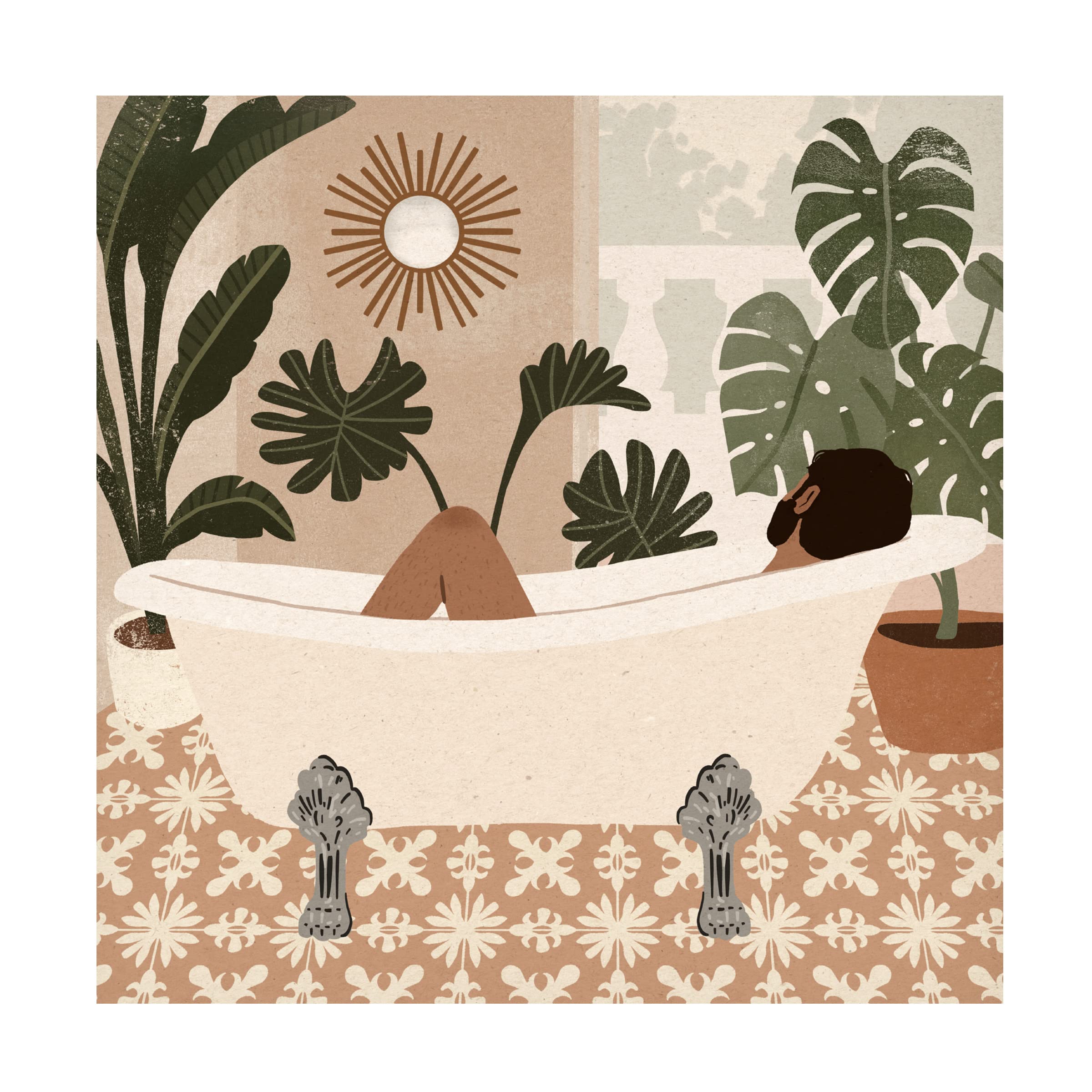 Victoria Barnes 'Home Spa IV' Canvas Wall Art - Modern Home Decor for Living Room, Bedroom & Bathroom | Relaxing Spa-Themed Painting for Serene Ambiance