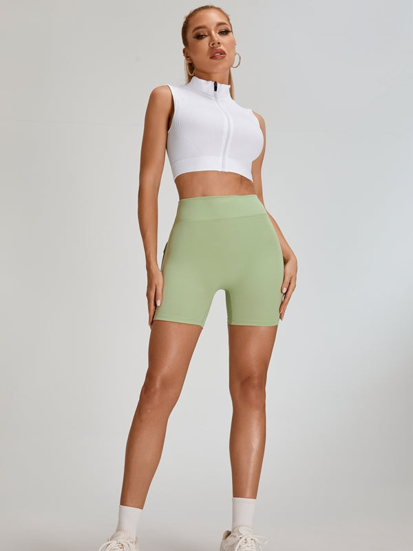 ZASUWA Women's Ribbed Tank Top with Zipper - Stylish Casual & Layering Essential for Everyday Wear