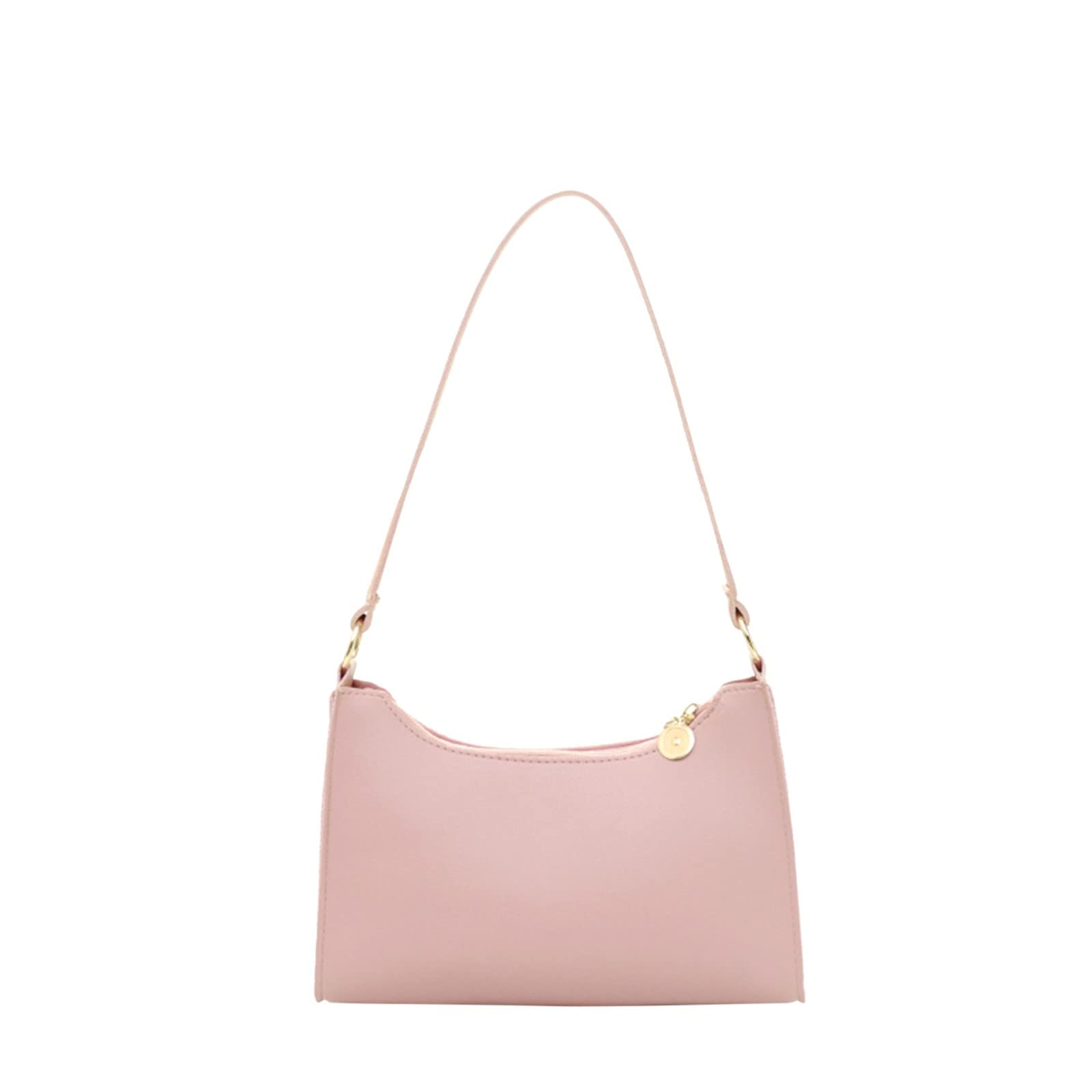 Stylish Women's Faux Leather Shoulder Tote Bag - Solid Color Crossbody Purse for Work, Travel & Daily Use | Unisex Design for Men & Women