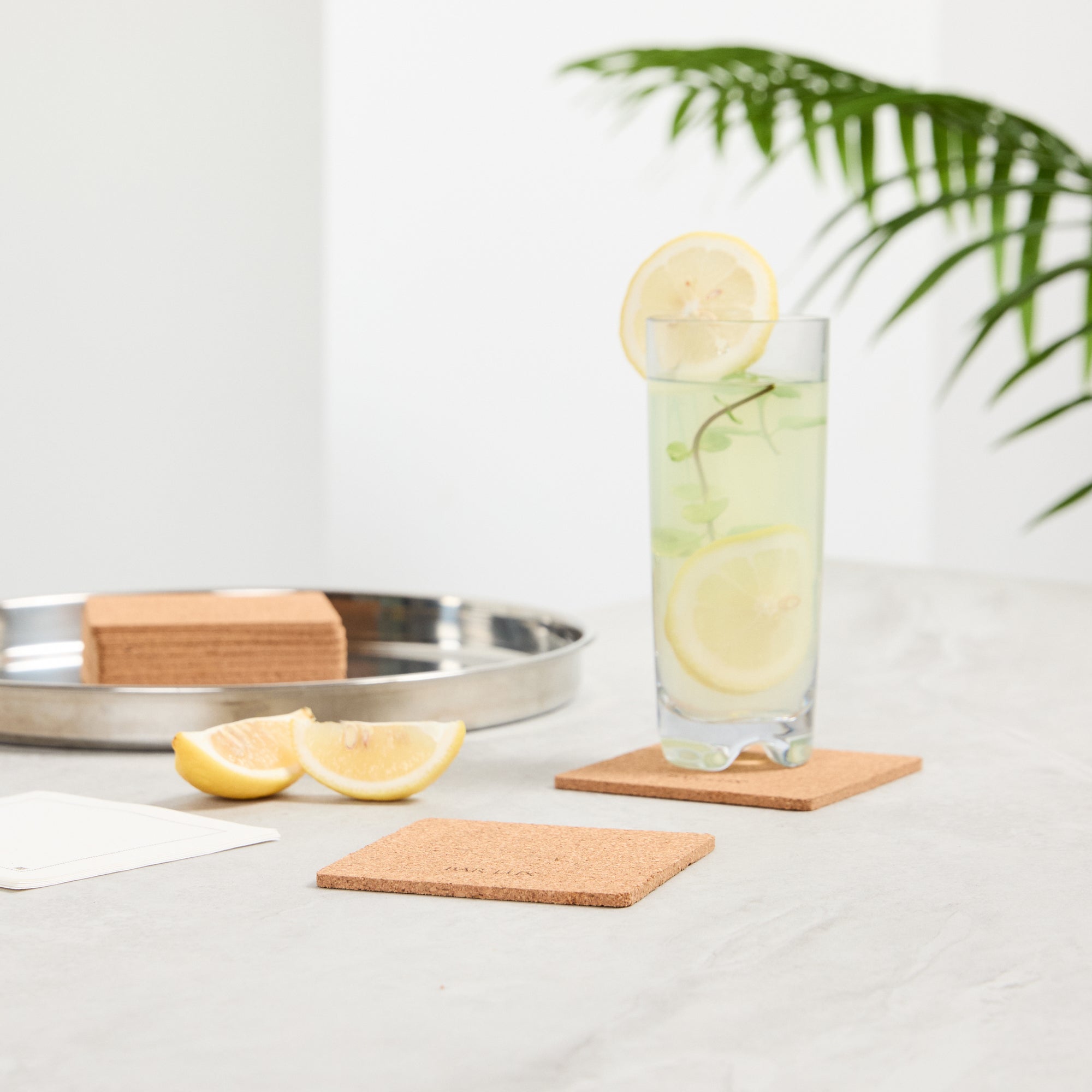 Premium Square Cork Coasters 4x4 Inches - Set of 100 - Natural Wine & Drink Protectors for Tables, Bars, Restaurants & Home Decor