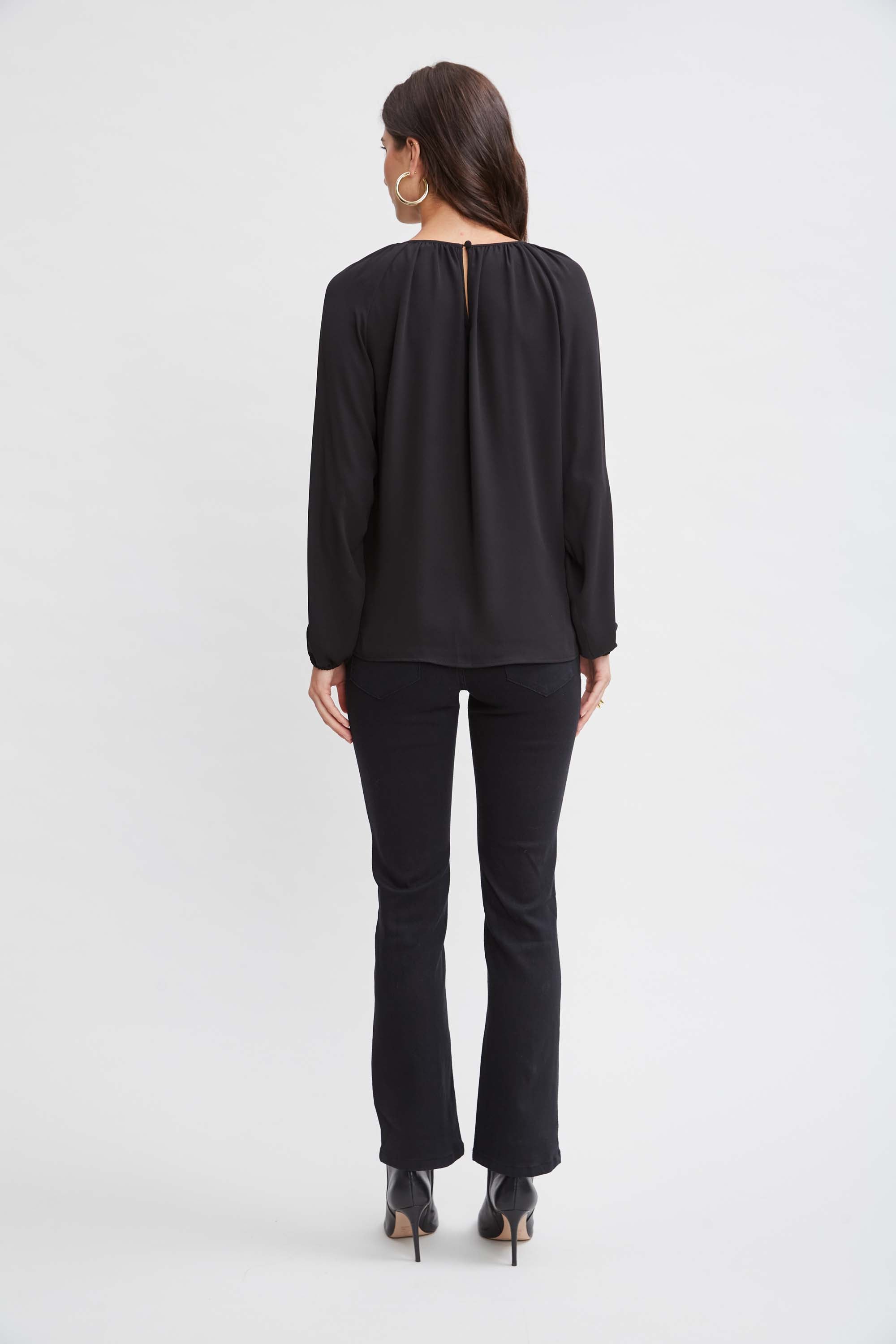 Tahari Keyhole Detail Blouse - Elegant Women's Casual & Office Shirt with Unique Neckline Design | Perfect for Work, Date Night & Special Occasions