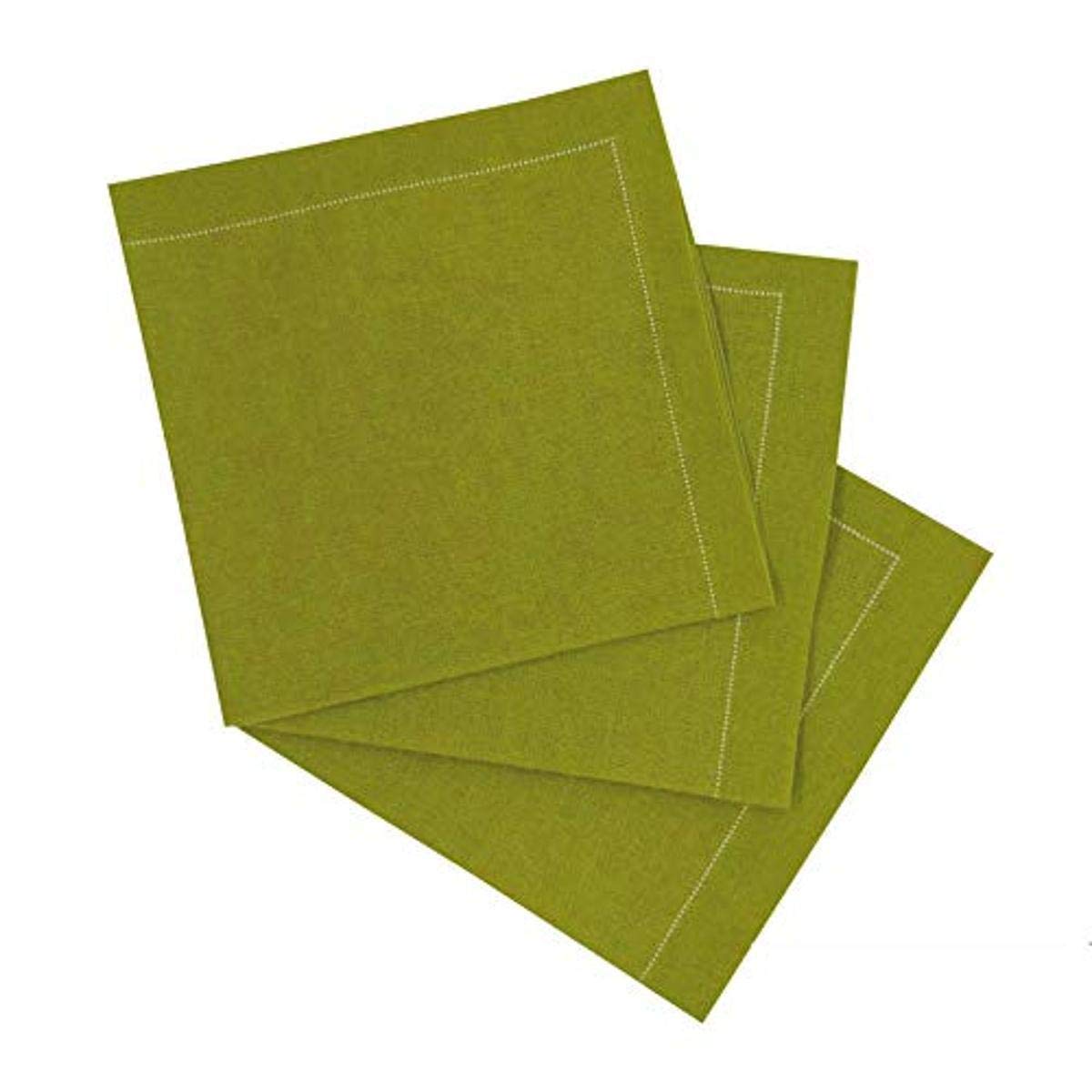 Olive Green Cotton Table Napkins - 100 Pack (15.8x15.8 Inch) - Premium Cloth Dinner Napkins for Kitchen, Dining & Cocktail Parties - Reusable & Eco-Friendly