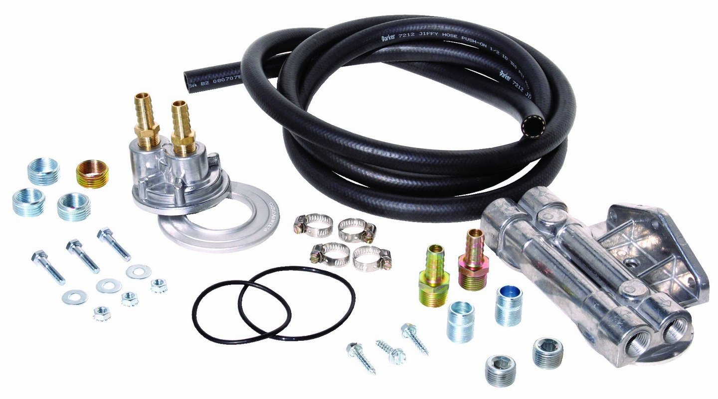 Perma-Cool 10795 Universal Remote Dual Oil Filter Kit - High Performance Oil Filtration System for Cars, Trucks & Off-Road Vehicles - Perfect for Engine Protection & Extended Oil Change Intervals