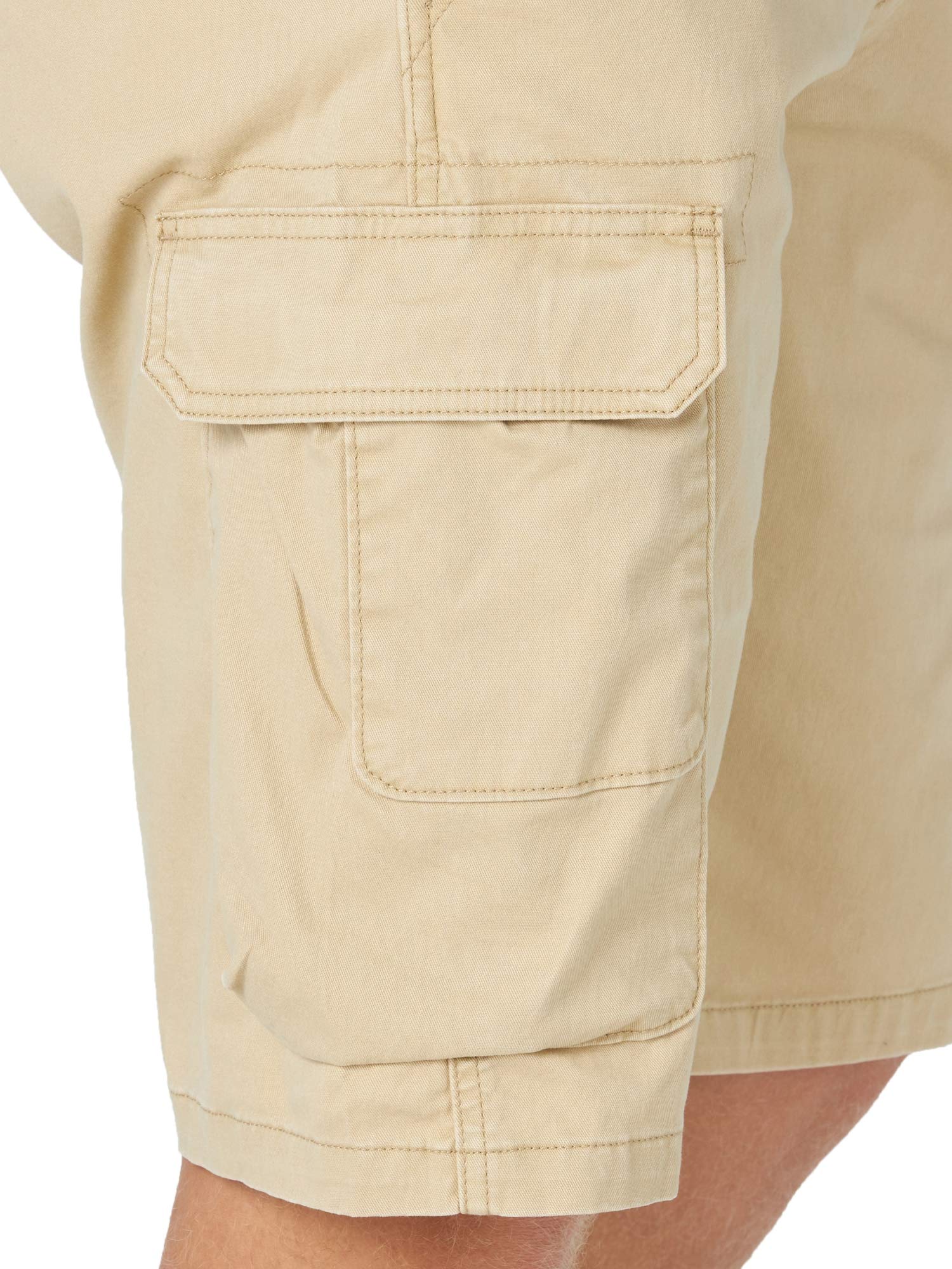 Wrangler Authentics Men's Stretch Twill Cargo Shorts - Comfortable & Durable Casual Shorts for Outdoor Activities, Hiking, and Summer Wear