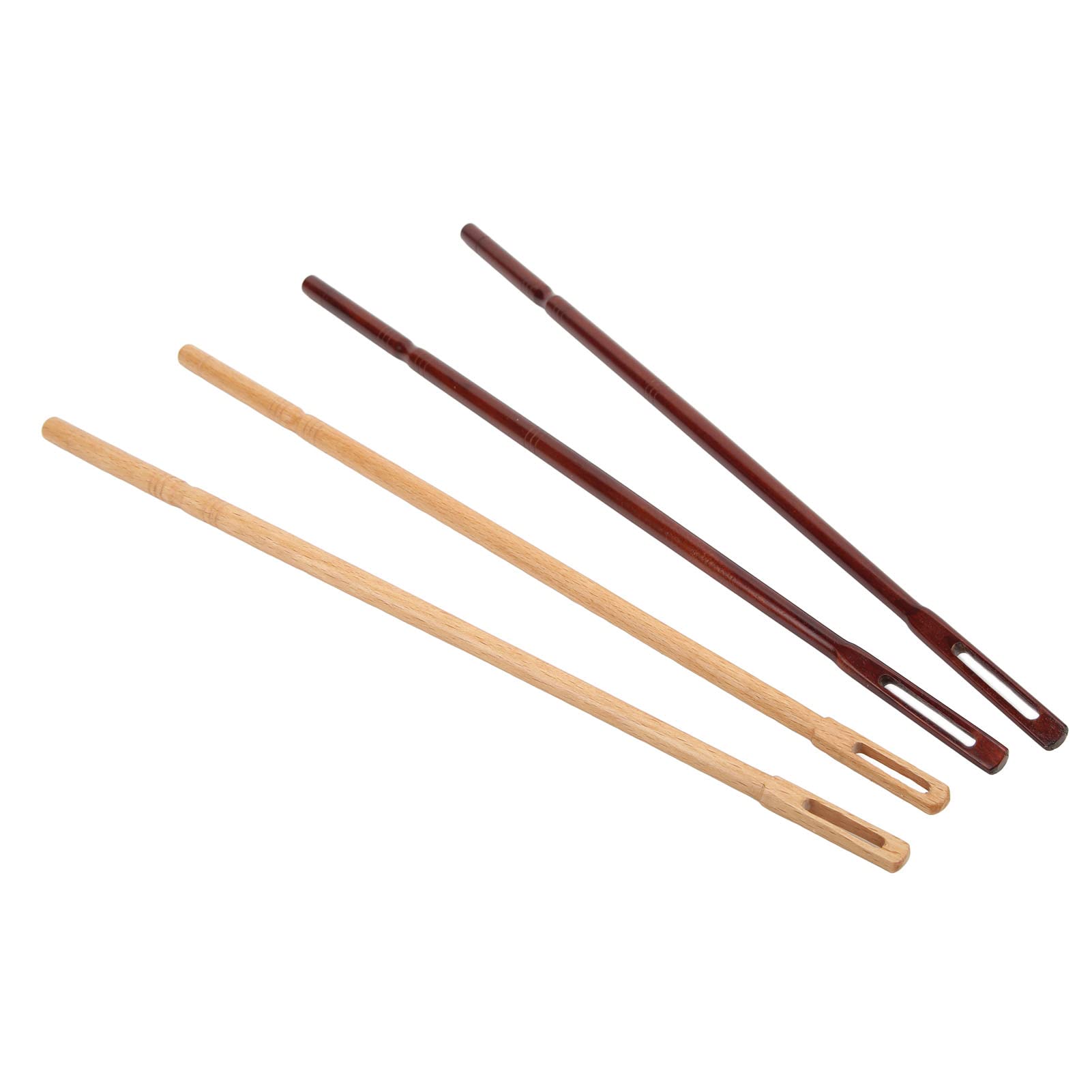 4-Piece Maple Wood Flute Cleaning Rod Kit - Wind Instrument Cleaning Sticks for Flute, Clarinet & Woodwind Accessories - Perfect for Musicians & Band Maintenance