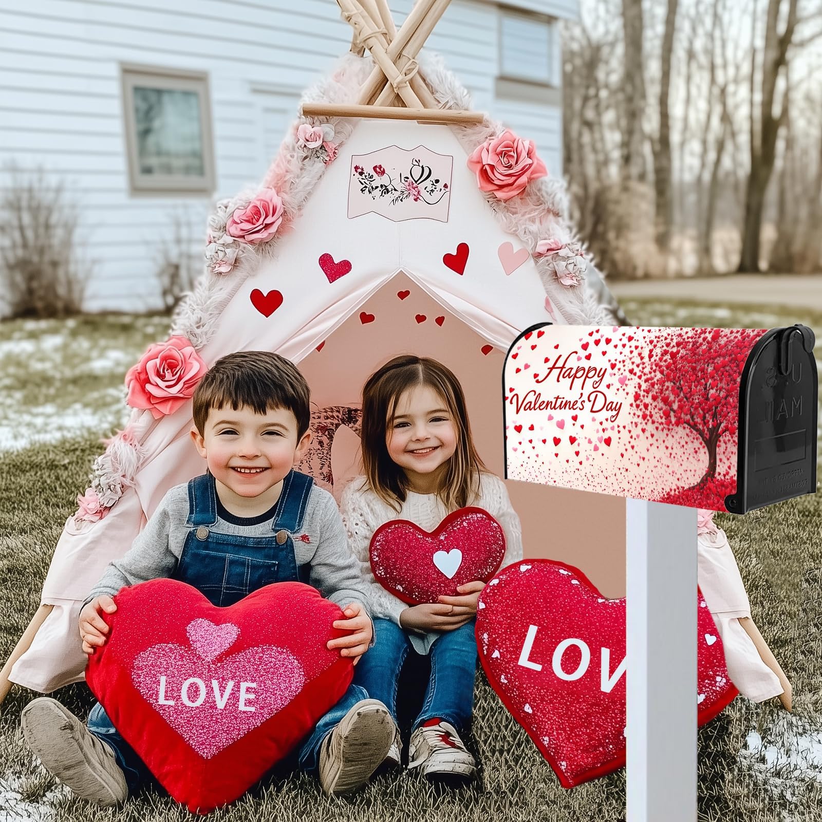 Valentine's Day Magnetic Mailbox Cover - 21