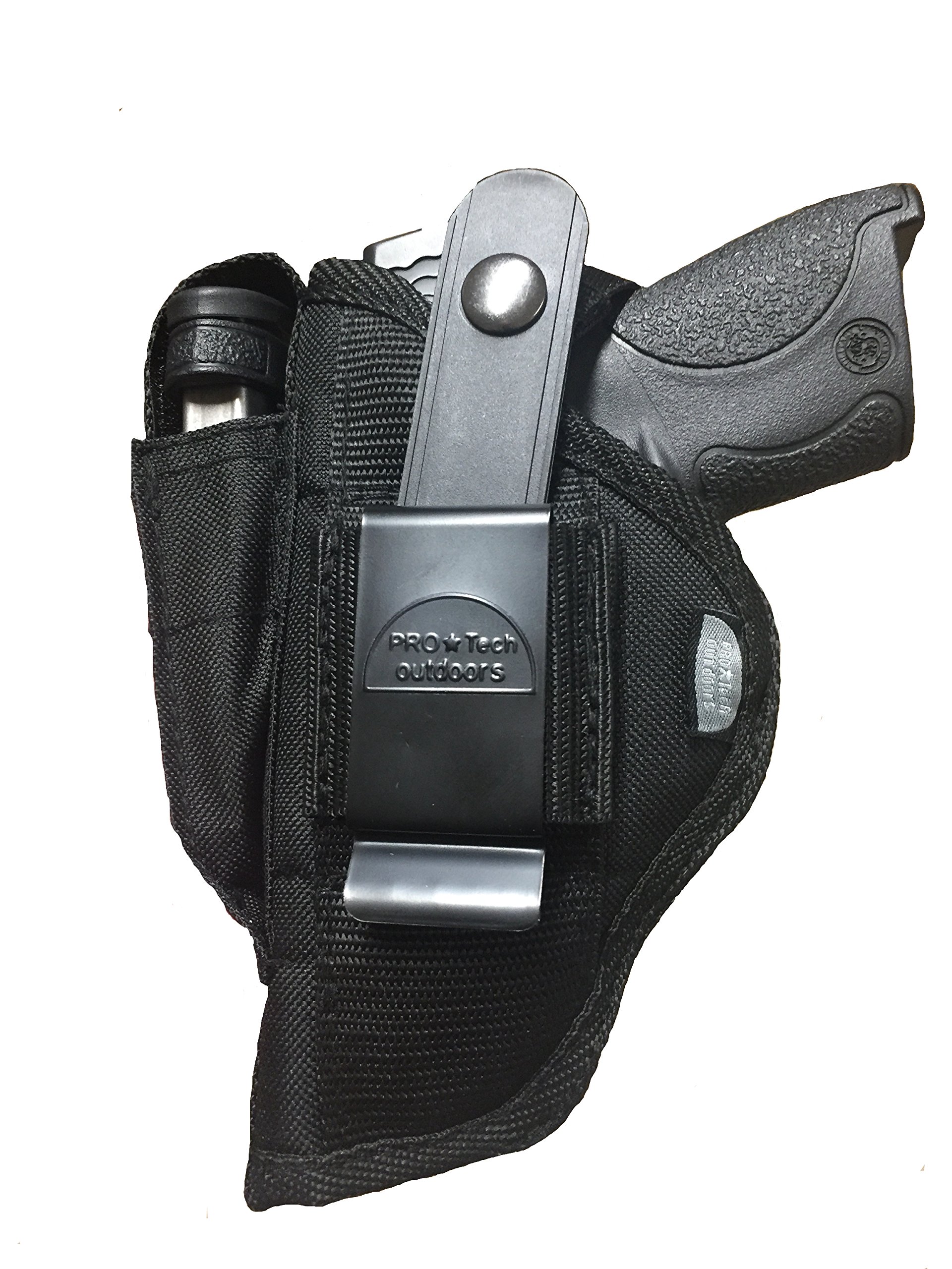 Smith & Wesson M&P Shield 40 & 45 Gun Holster - Ambidextrous Concealed Carry Holster for Left & Right Hand - Black Tactical Pistol Holster - Perfect for CCW, Range Training & Everyday Carry